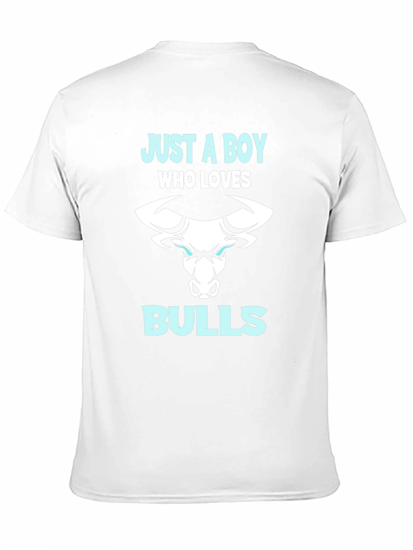 Black Just A Boy Who Loves Bulls T-Shirt view 11