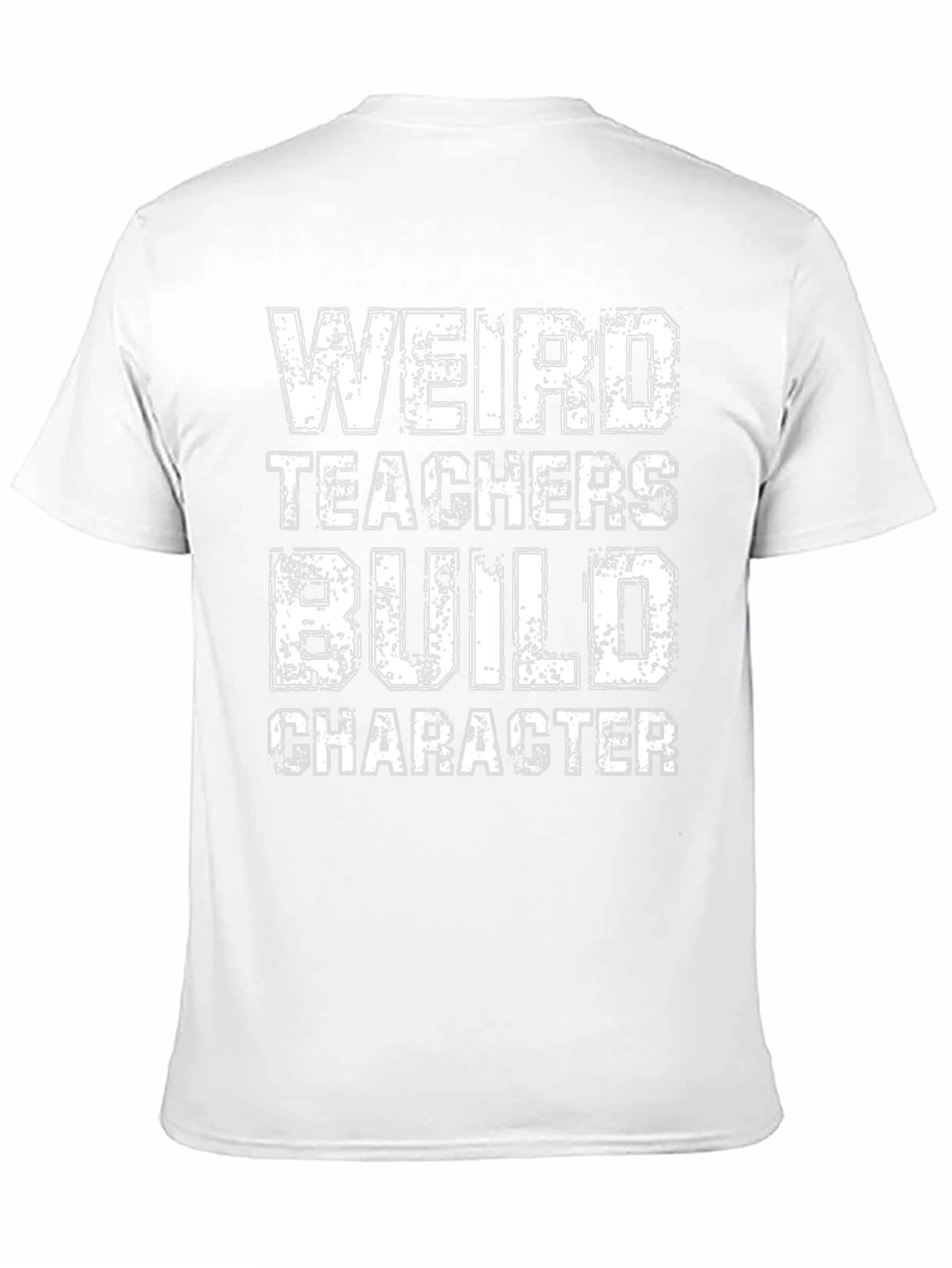 Black Weird Teachers Build Character Black T-Shirt view 11