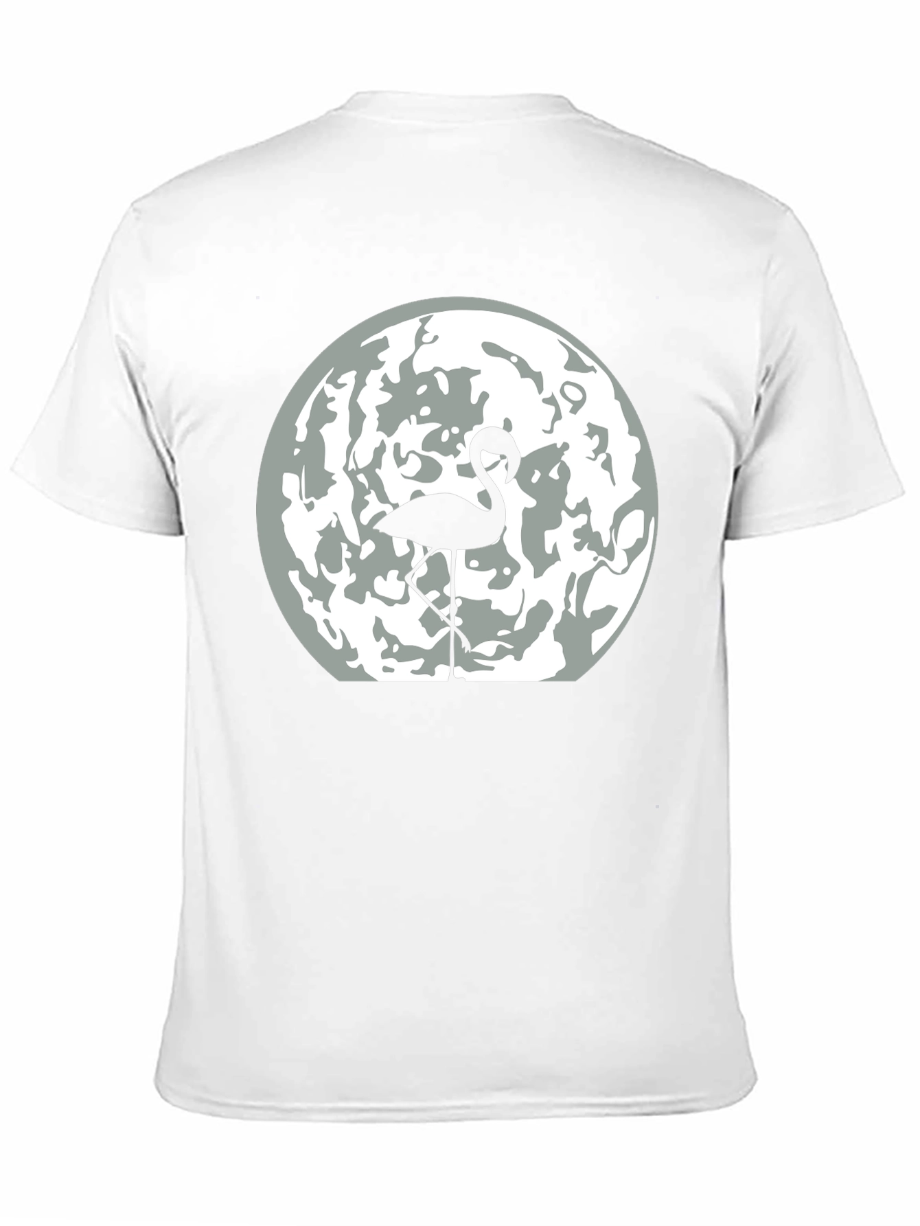 Black Flamingo Moon Graphic Tee - Men's Black T-Shirt view 11