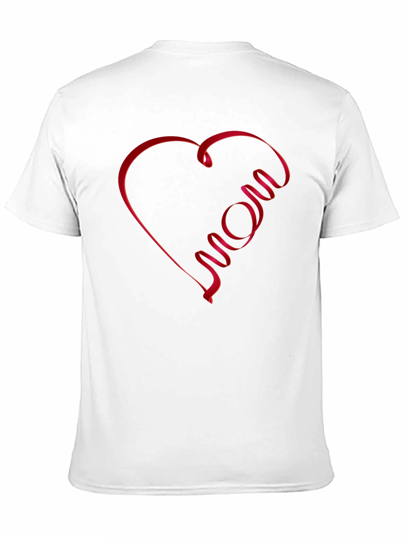 Black Mom Heart Graphic T-Shirt - Black Casual Tee view 11