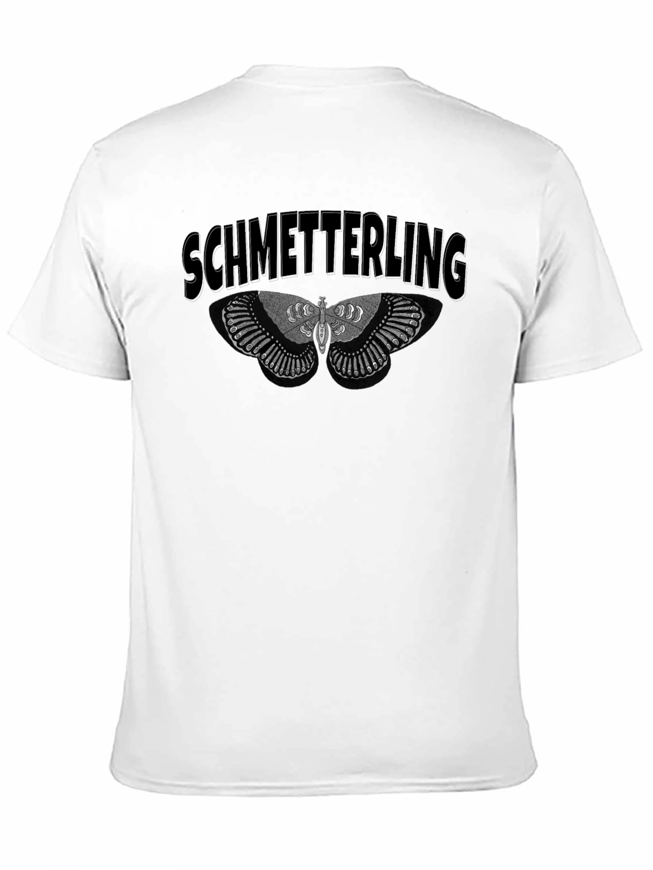 Black Schmetterling Butterfly Graphic Black T-Shirt view 11