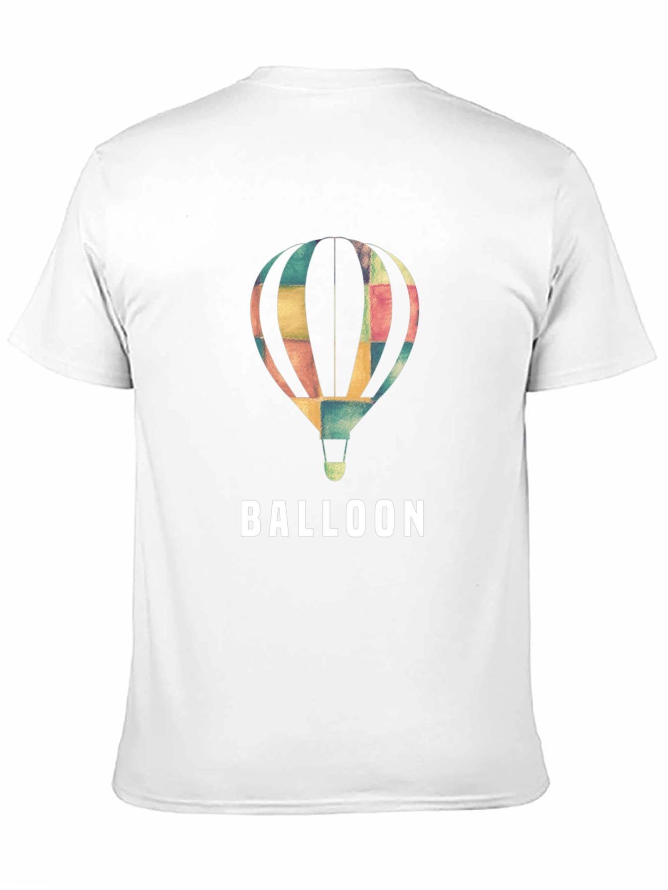 Black Colorful Hot Air Balloon Graphic Tee - Unisex view 11