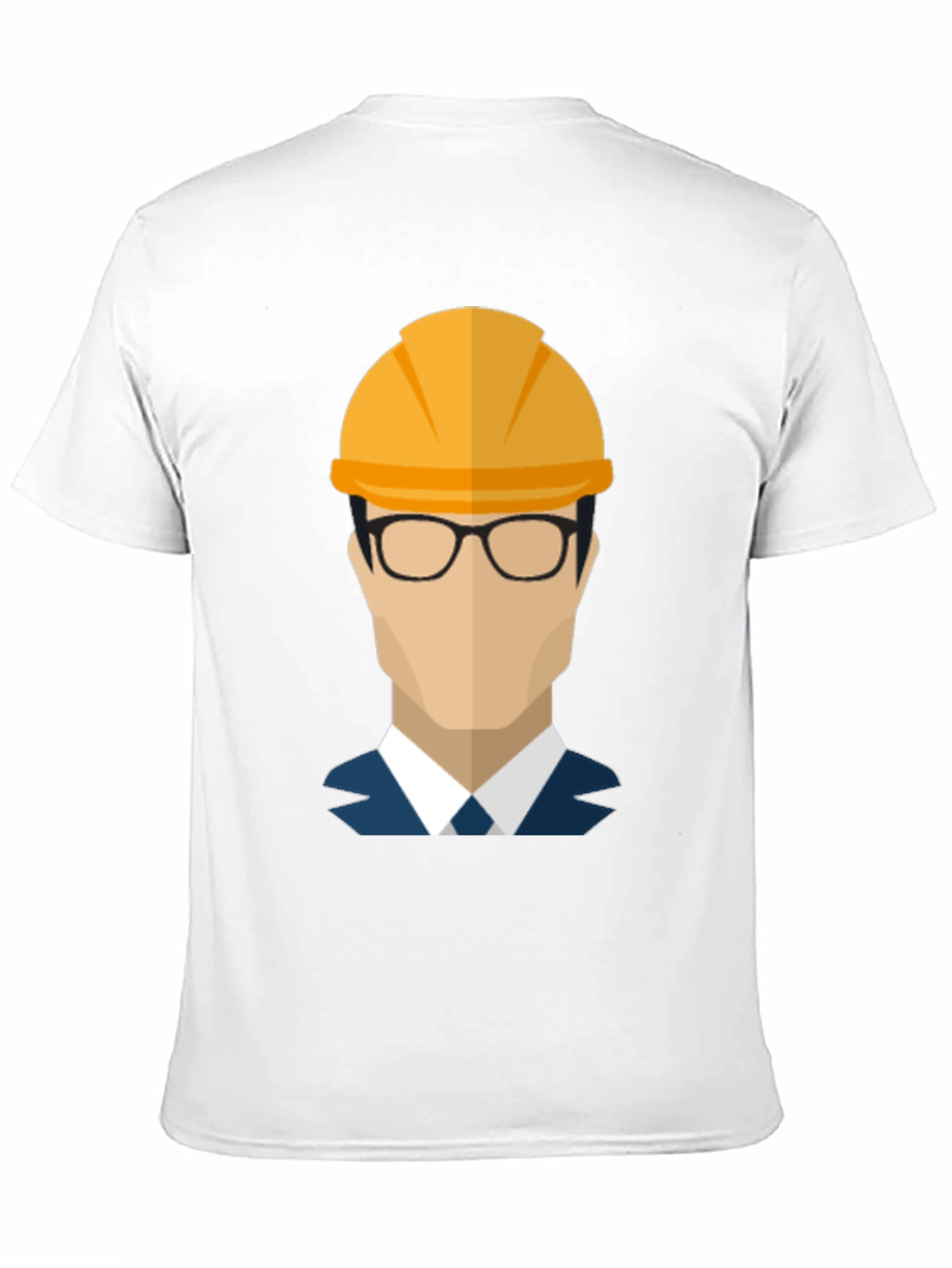Black Construction Worker Graphic T-Shirt view 11