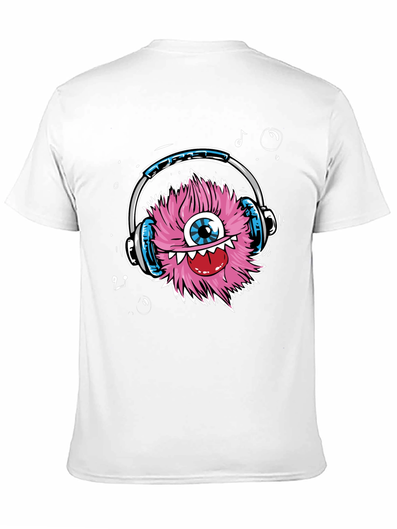 Black Monster Headphones Graphic Tee - Funky & Unique view 11
