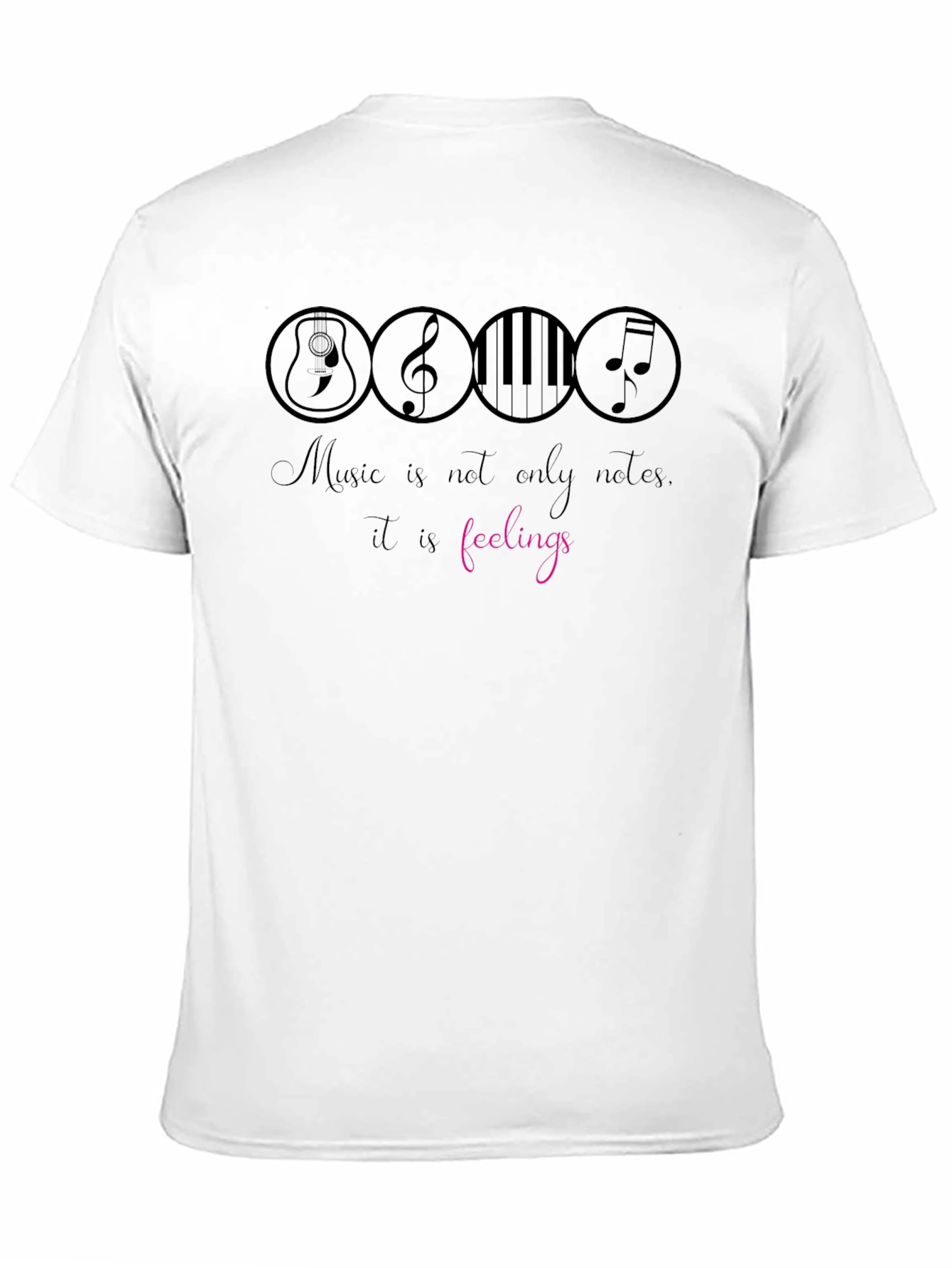 Black Music Feelings Graphic T-Shirt view 11