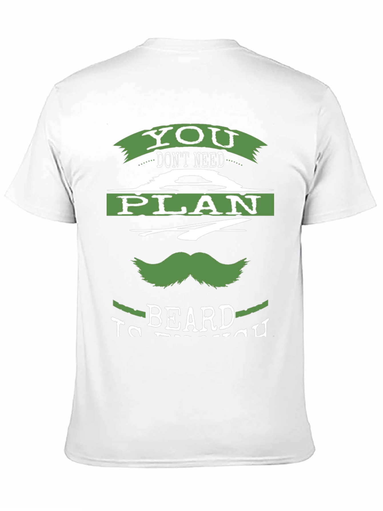 Black Funny Beard Plan T-Shirt view 11