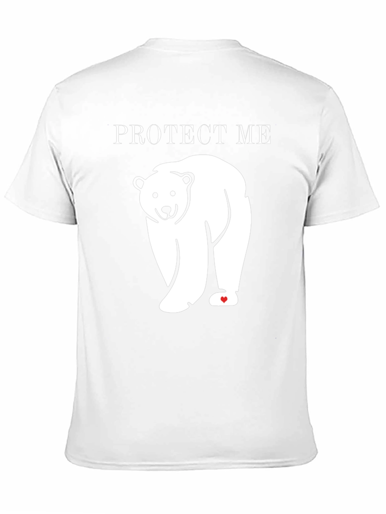 Black Protect Me Polar Bear Graphic Tee - Eco Awareness T-Shirt view 11