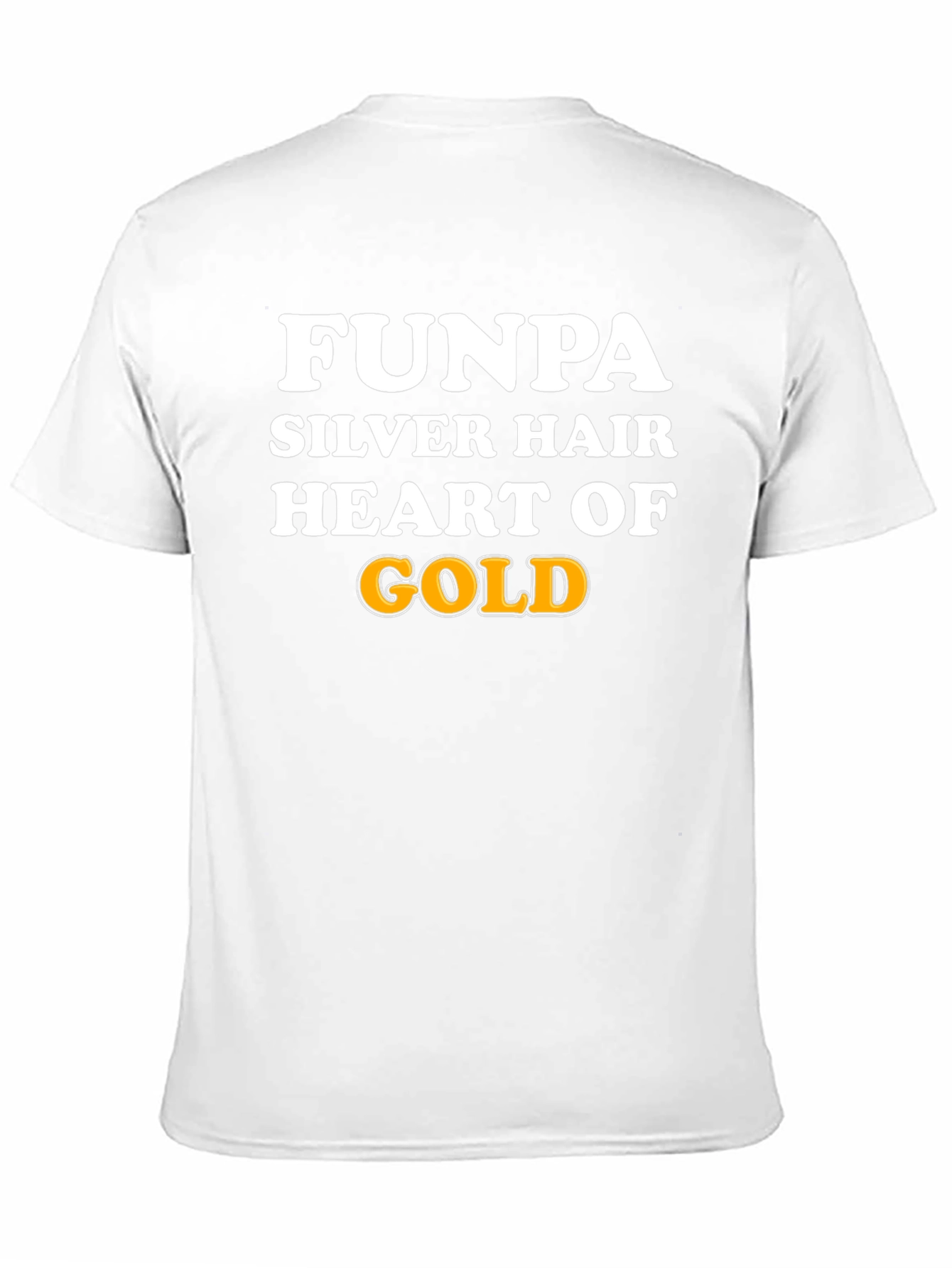 Black FUNPA Silver Hair Heart of Gold Graphic T-Shirt view 11