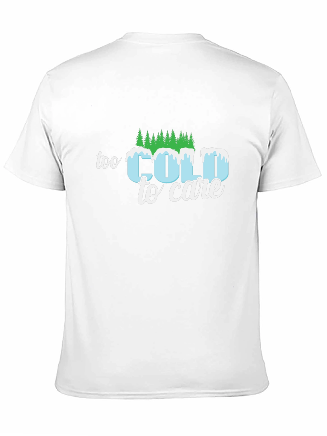 Black Too Cold to Care Graphic Tee view 11