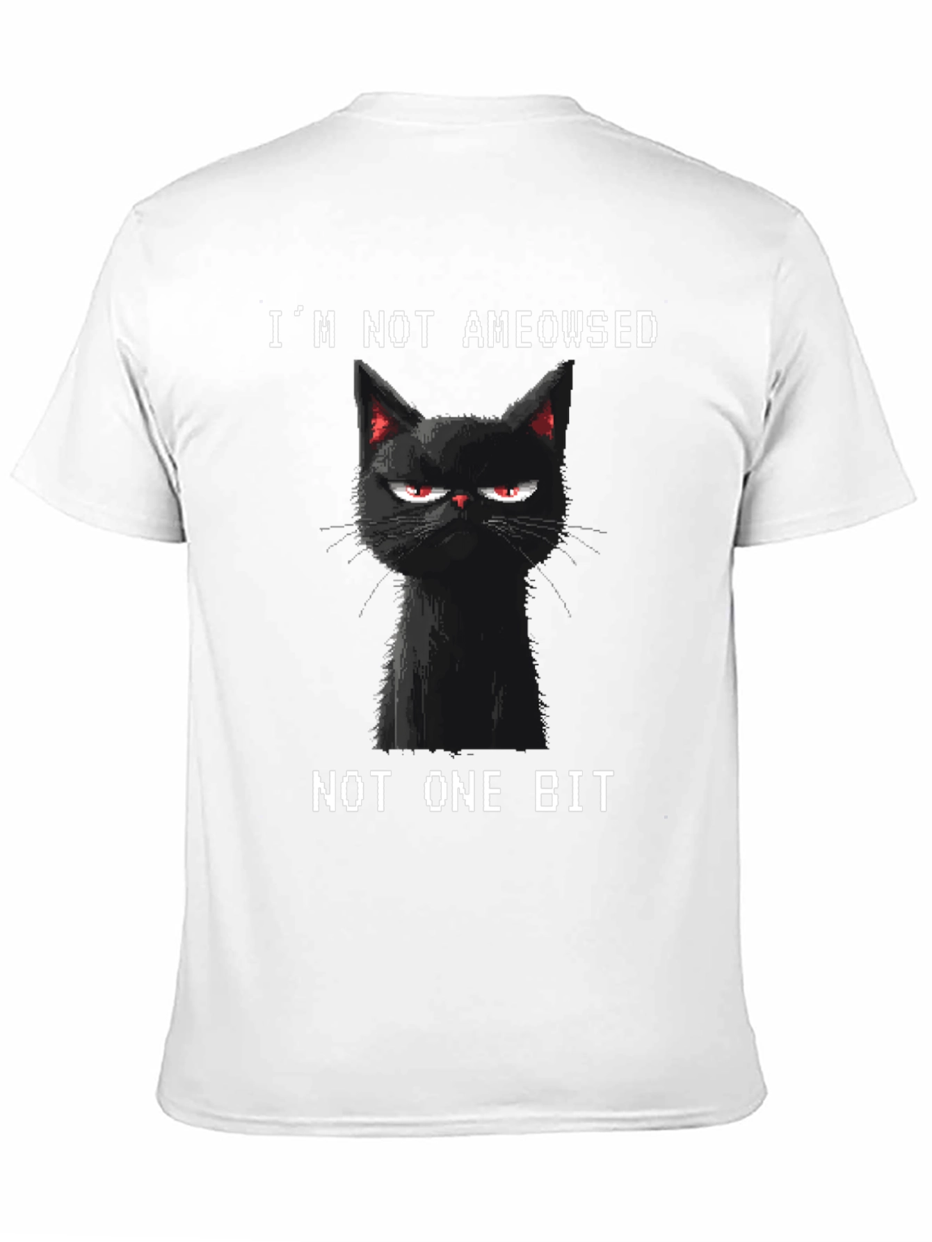 Black Grumpy Cat T-Shirt - I'm Not Ameowsed view 11