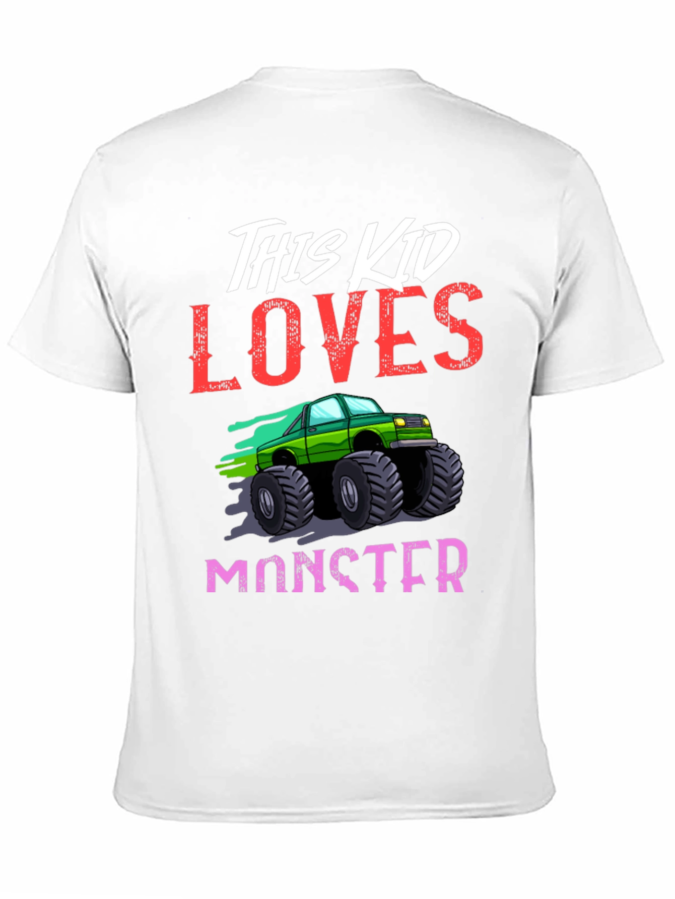 Black This Kid Loves Monster Trucks T-Shirt view 11