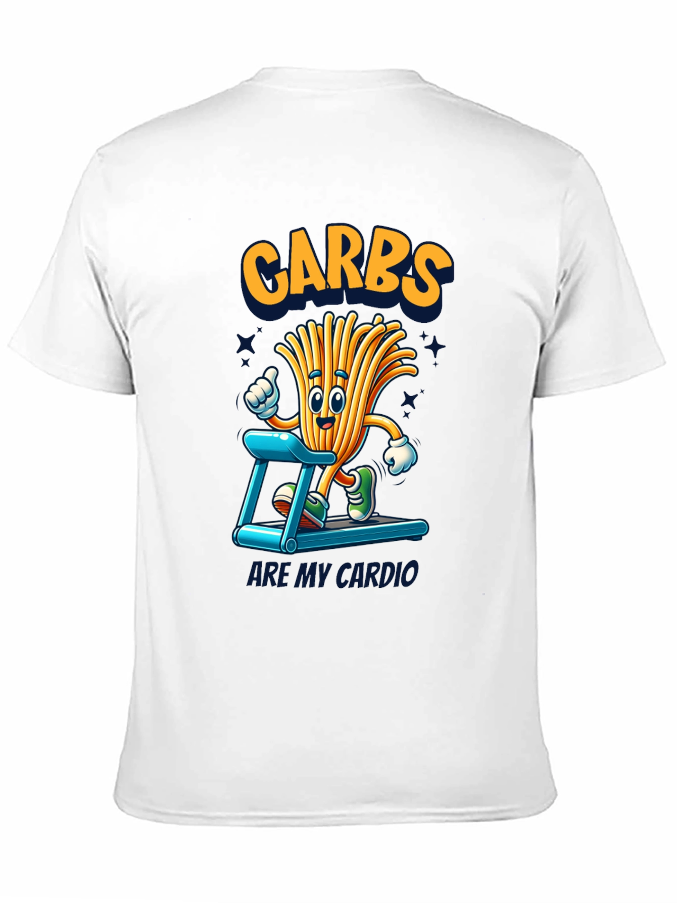 Black Carbs Are My Cardio Funny T-Shirt view 11