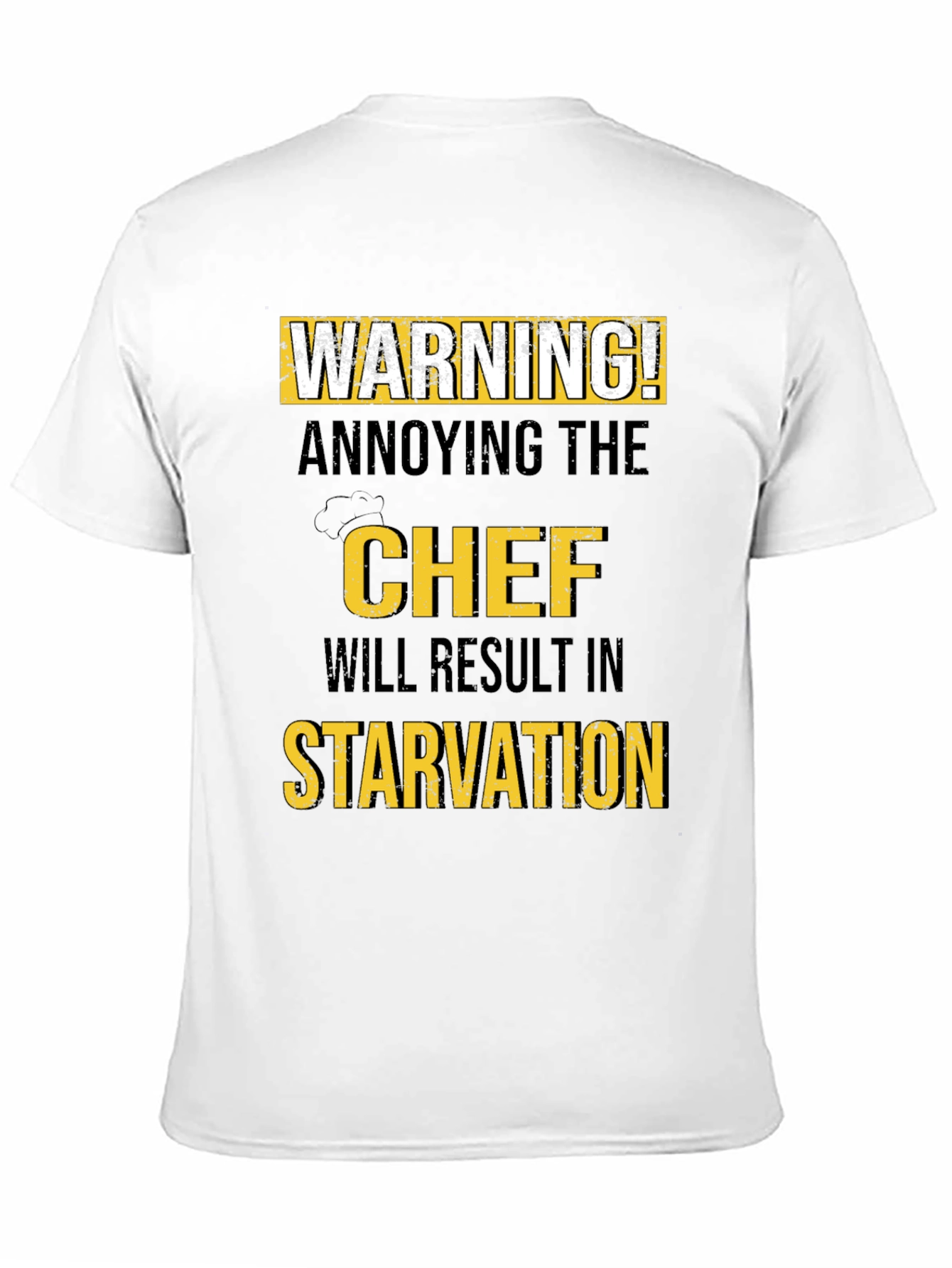 Black Warning Annoying the Chef T-Shirt view 11