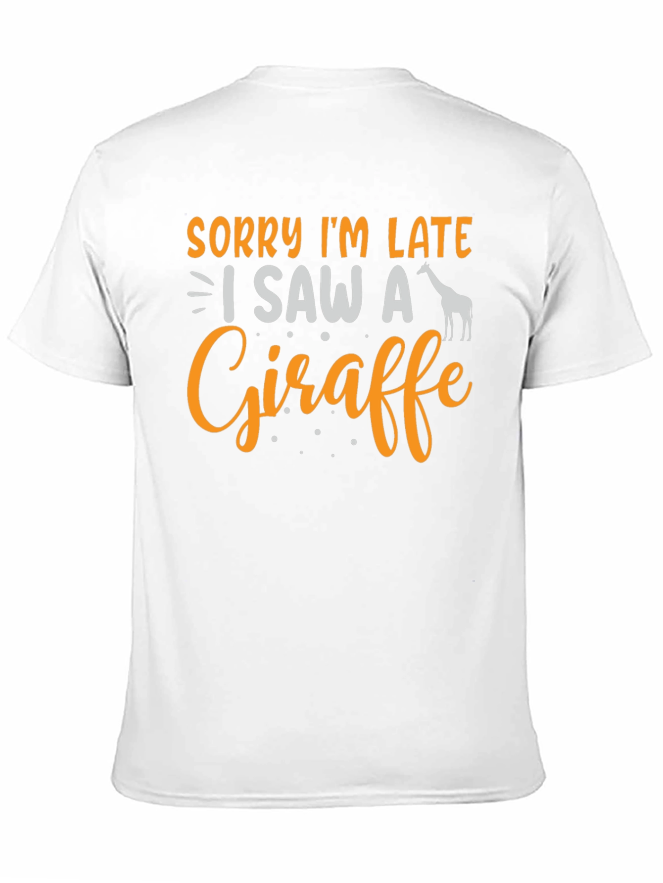 Black Sorry I'm Late Giraffe Graphic Tee view 11