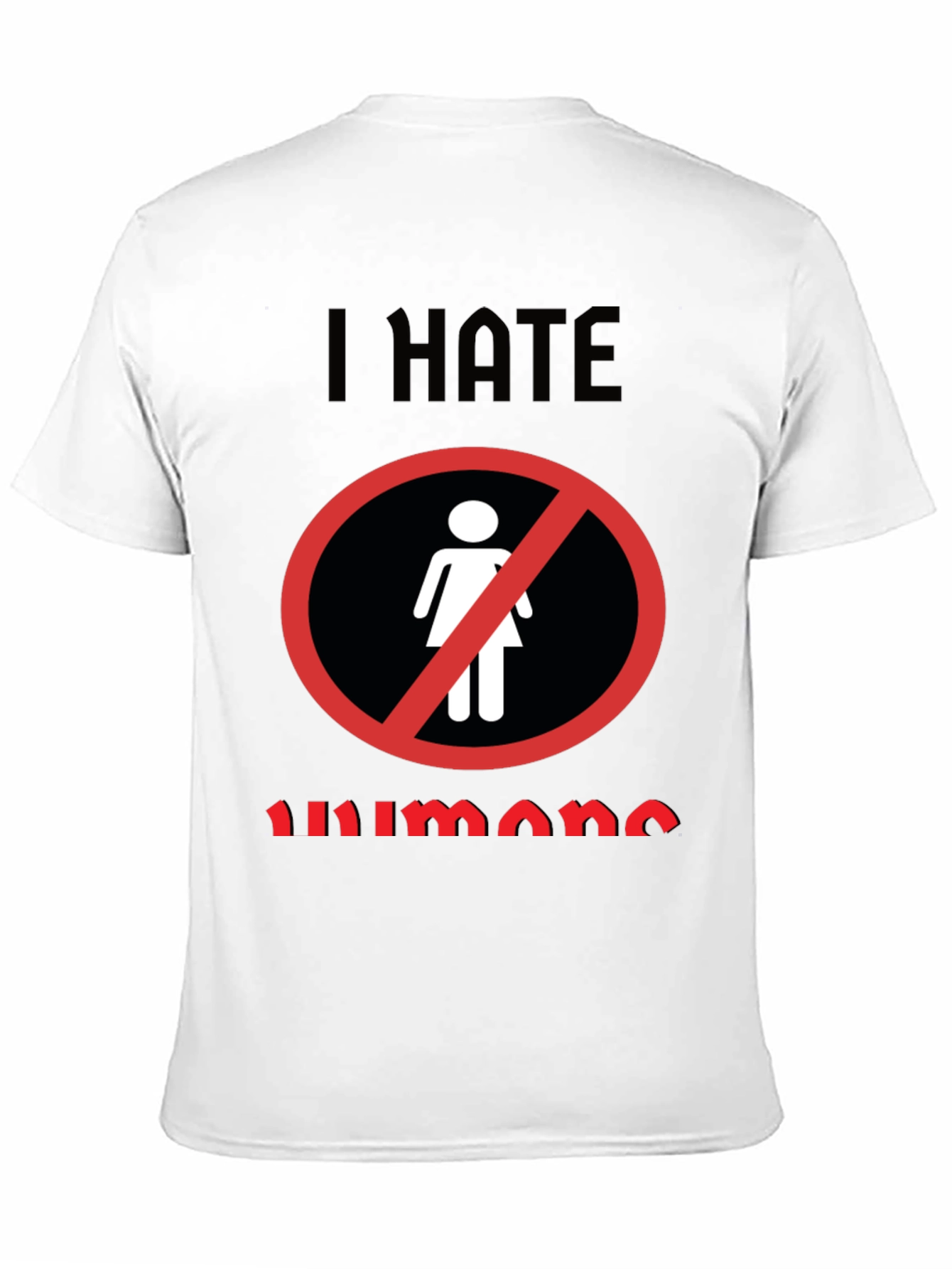 Black I Hate Humans Graphic Novelty T-Shirt view 11