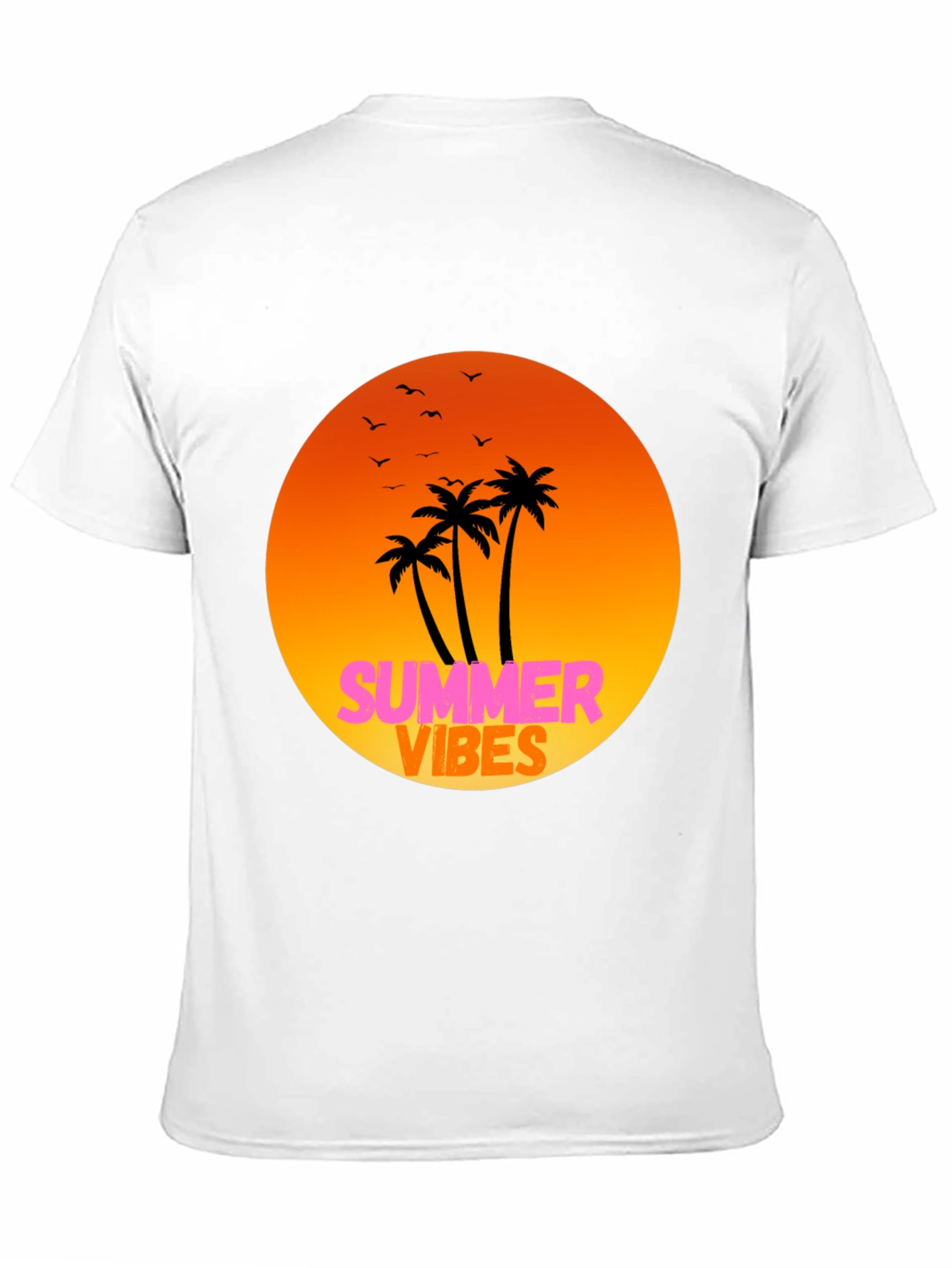 Black Summer Vibes Graphic Tee - Relaxed Fit view 11