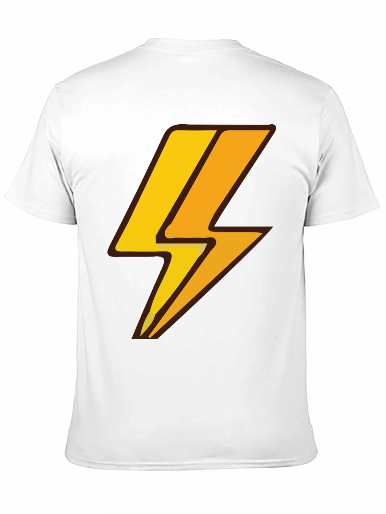 Black Lightning Bolt Graphic Tee - Black Cotton T-Shirt view 11
