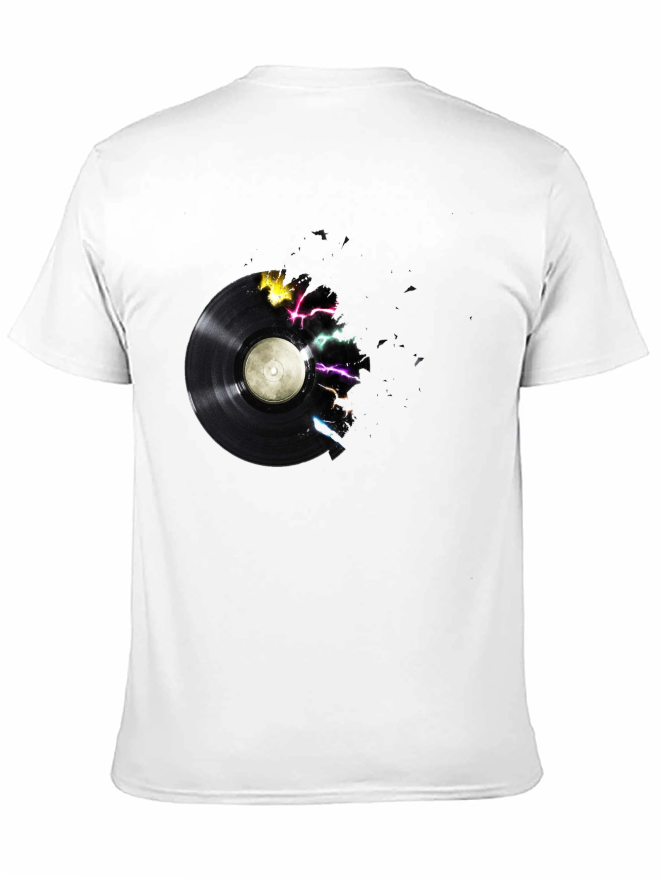 Black Vinyl Record Graphic Tee - Black view 11