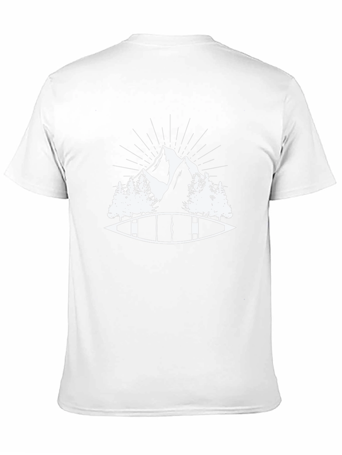 Black Canoe Mountain T-Shirt - Adventure Awaits view 11