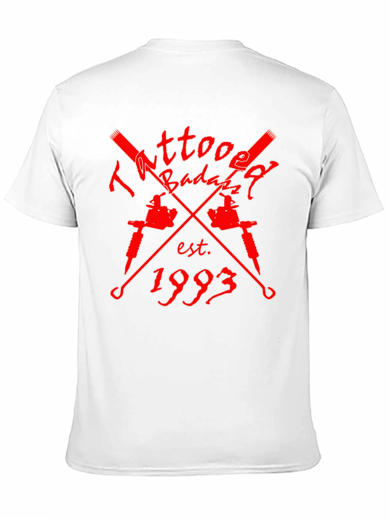 Black Tattooed Badazz Est. 1993 Graphic T-Shirt view 11