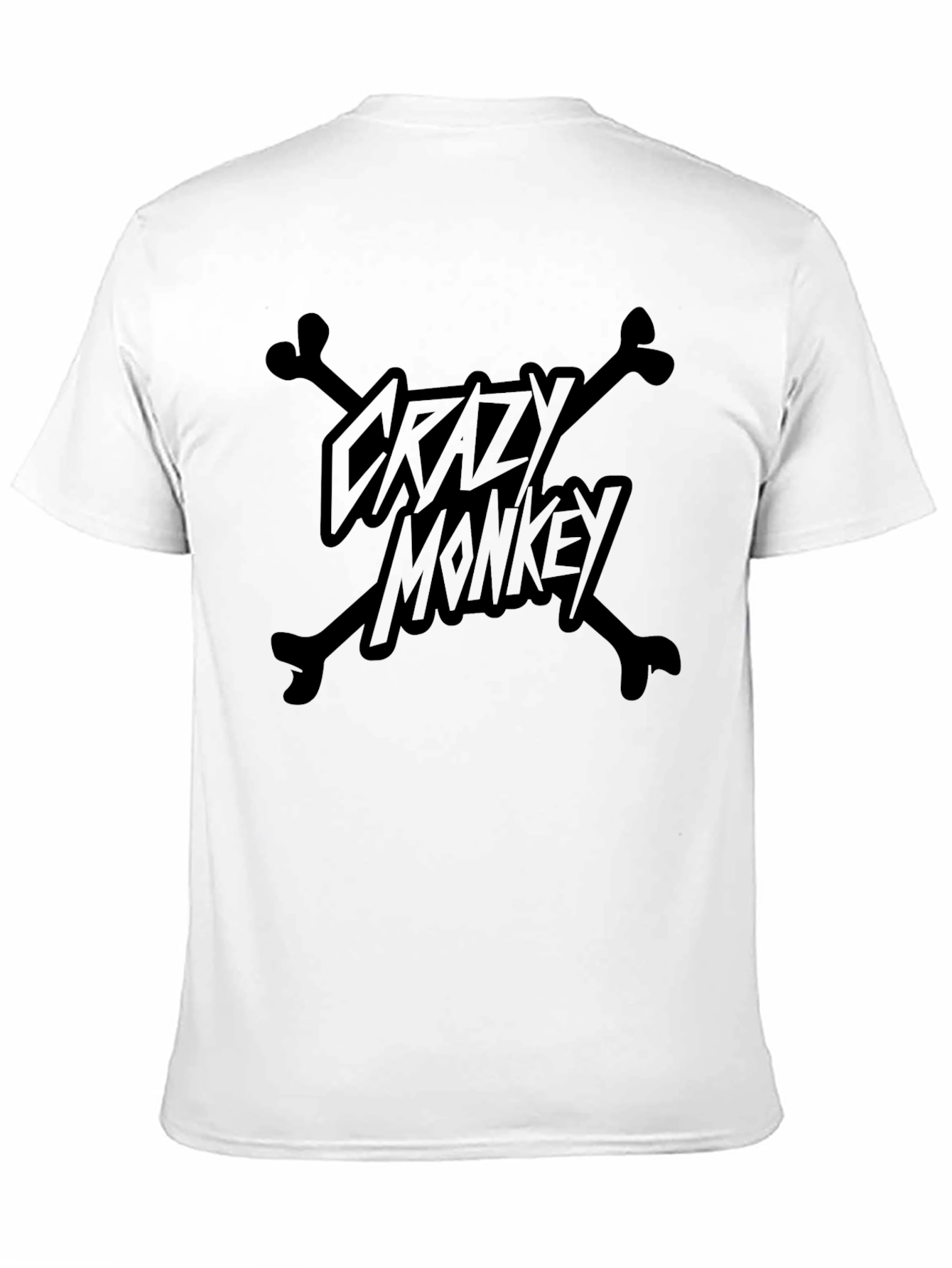 Black Crazy Monkey T-Shirt - Black Graphic Tee view 11