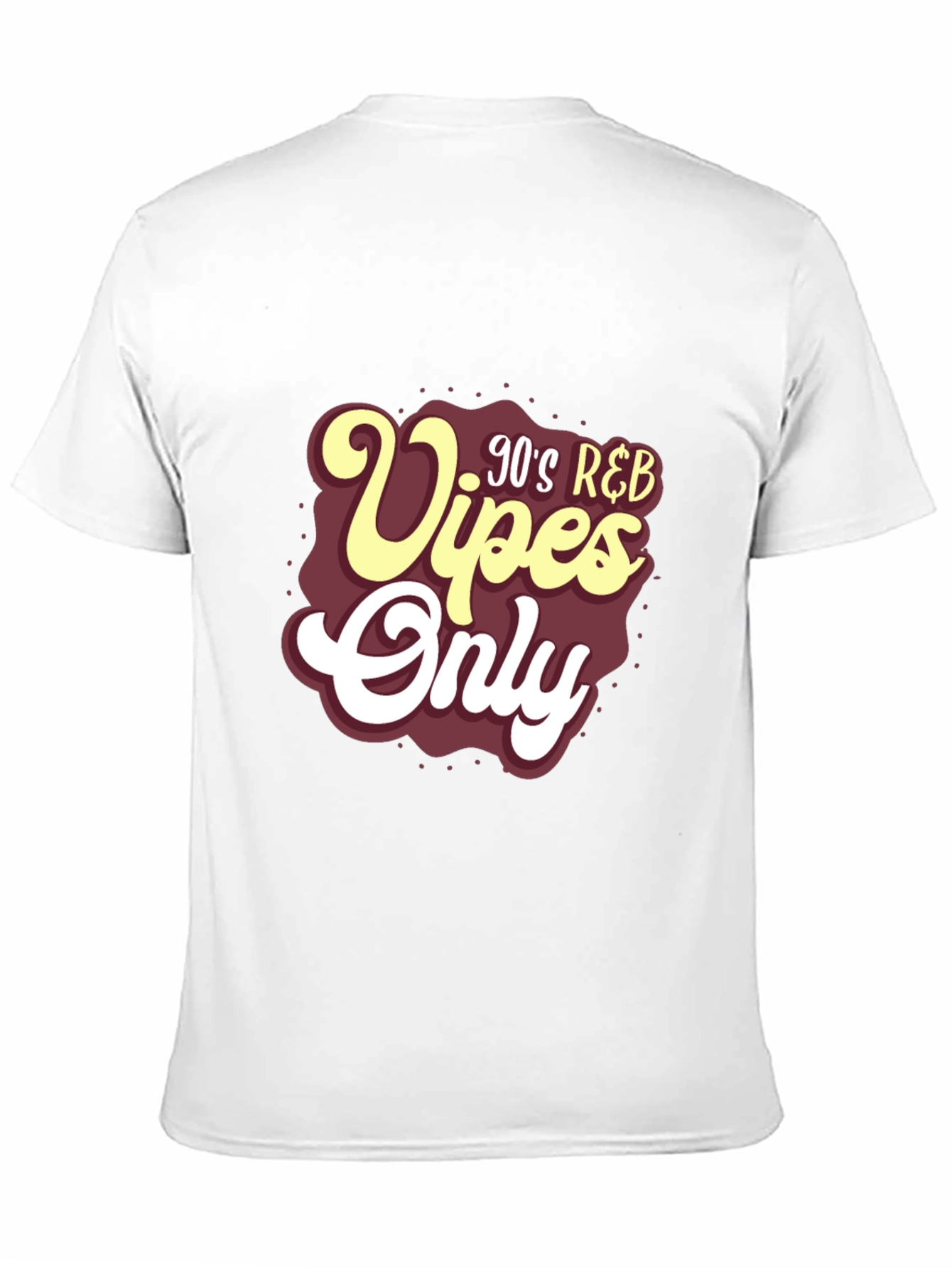 Black 90's R&B Vibes Only T-Shirt view 11