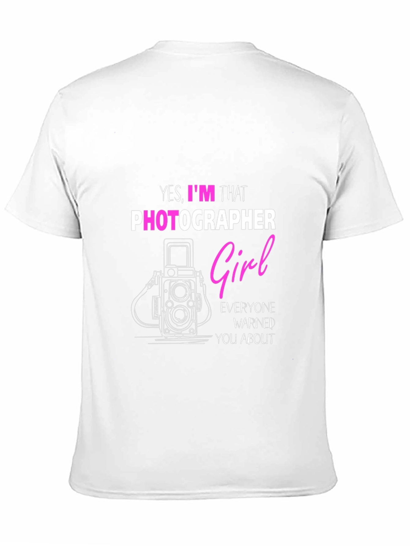 Black Photographer Girl T-Shirt - Funny Camera Tee view 11