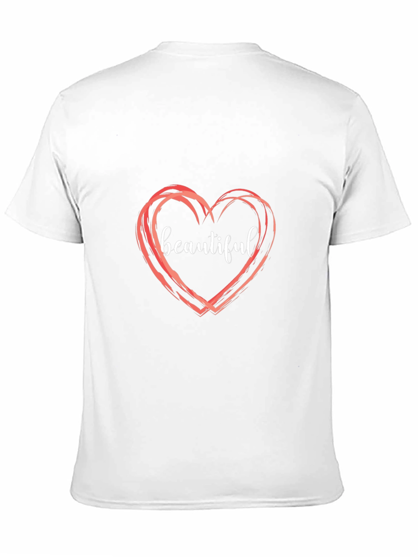 Black Beautiful Heart T-Shirt - Stylish Graphic Tee view 11