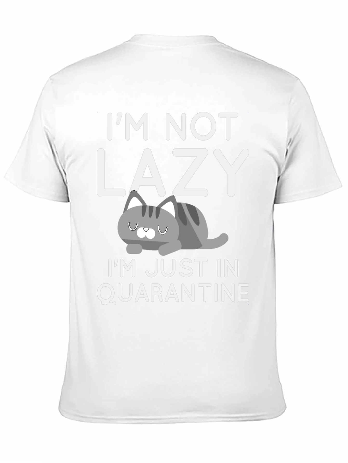 Black I'm Not Lazy Quarantine Tee view 11