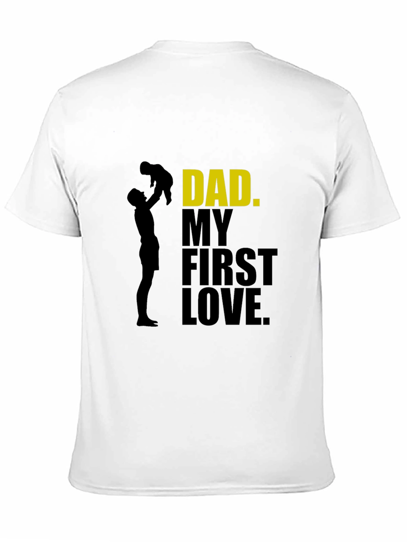 Black Dad My First Love T-Shirt - Father's Day Gift view 11