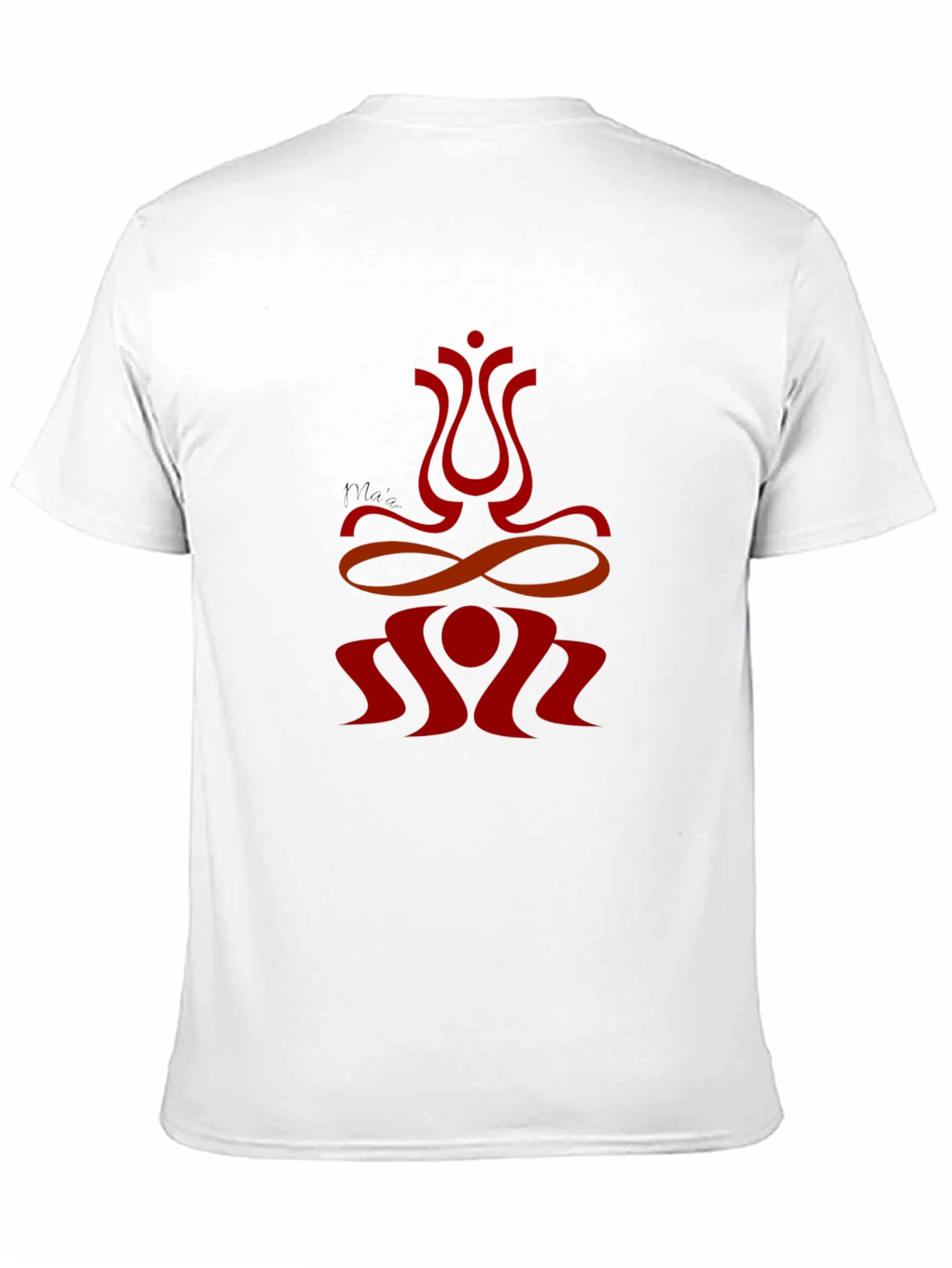 Black Abstract Red Graphic Print Black T-Shirt view 11