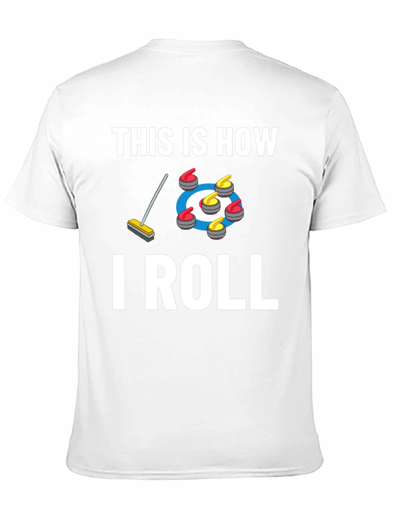 Black Curling "This Is How I Roll" Graphic T-Shirt view 11