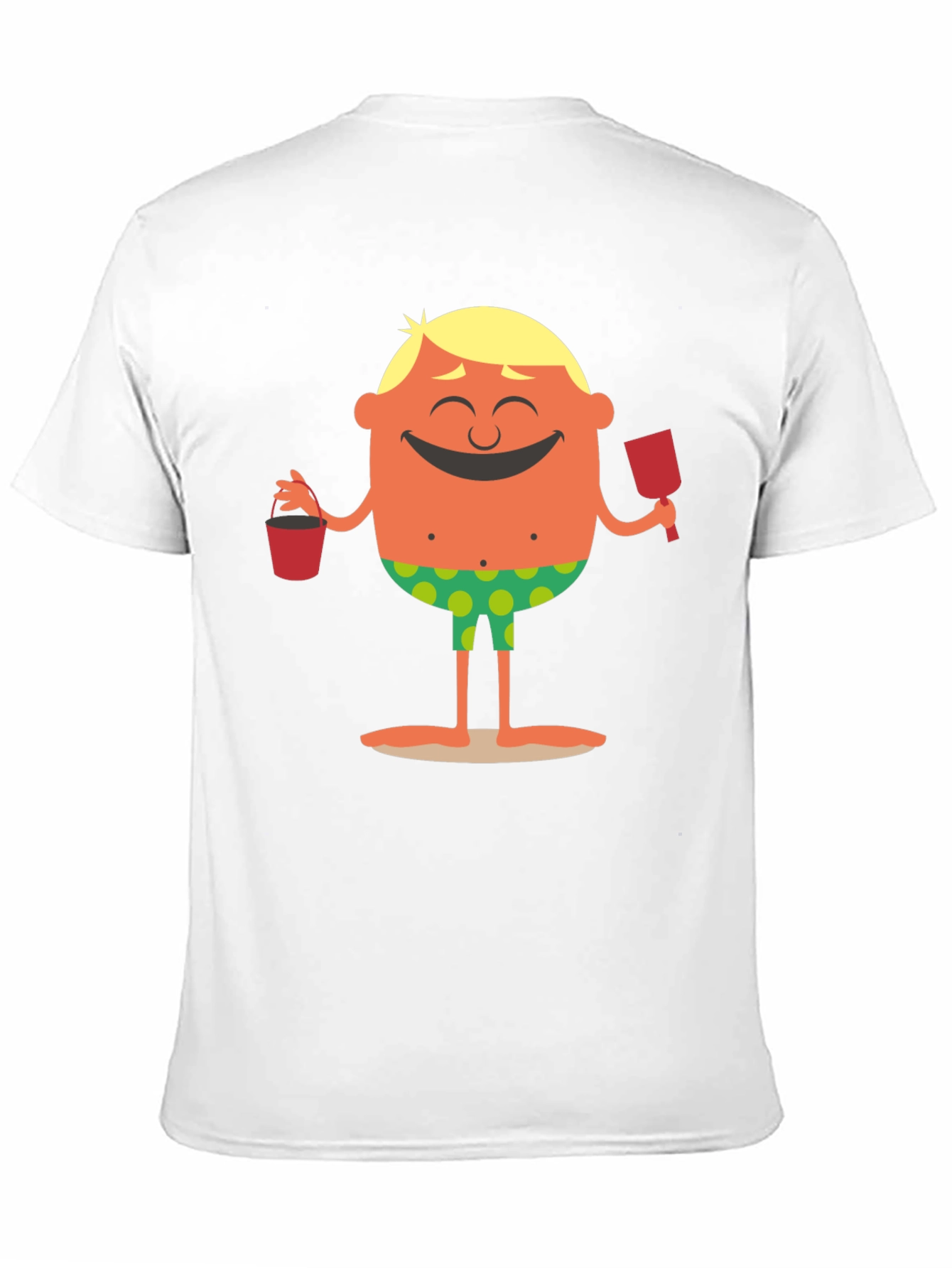 Black Cartoon Beach Dude Graphic T-Shirt view 11