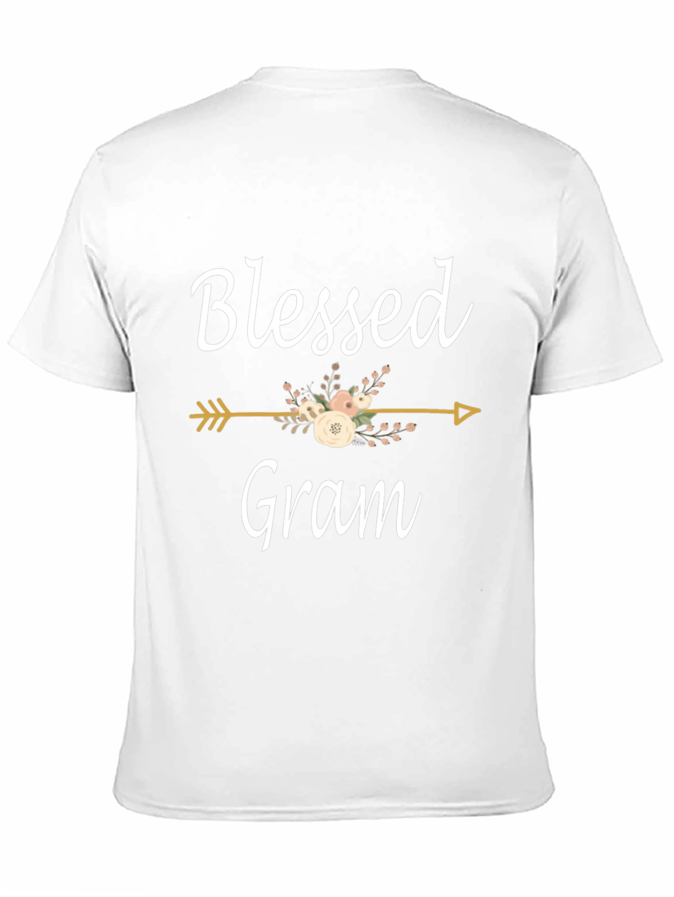 Blessed Gram T-Shirt Floral Arrow Design - 11