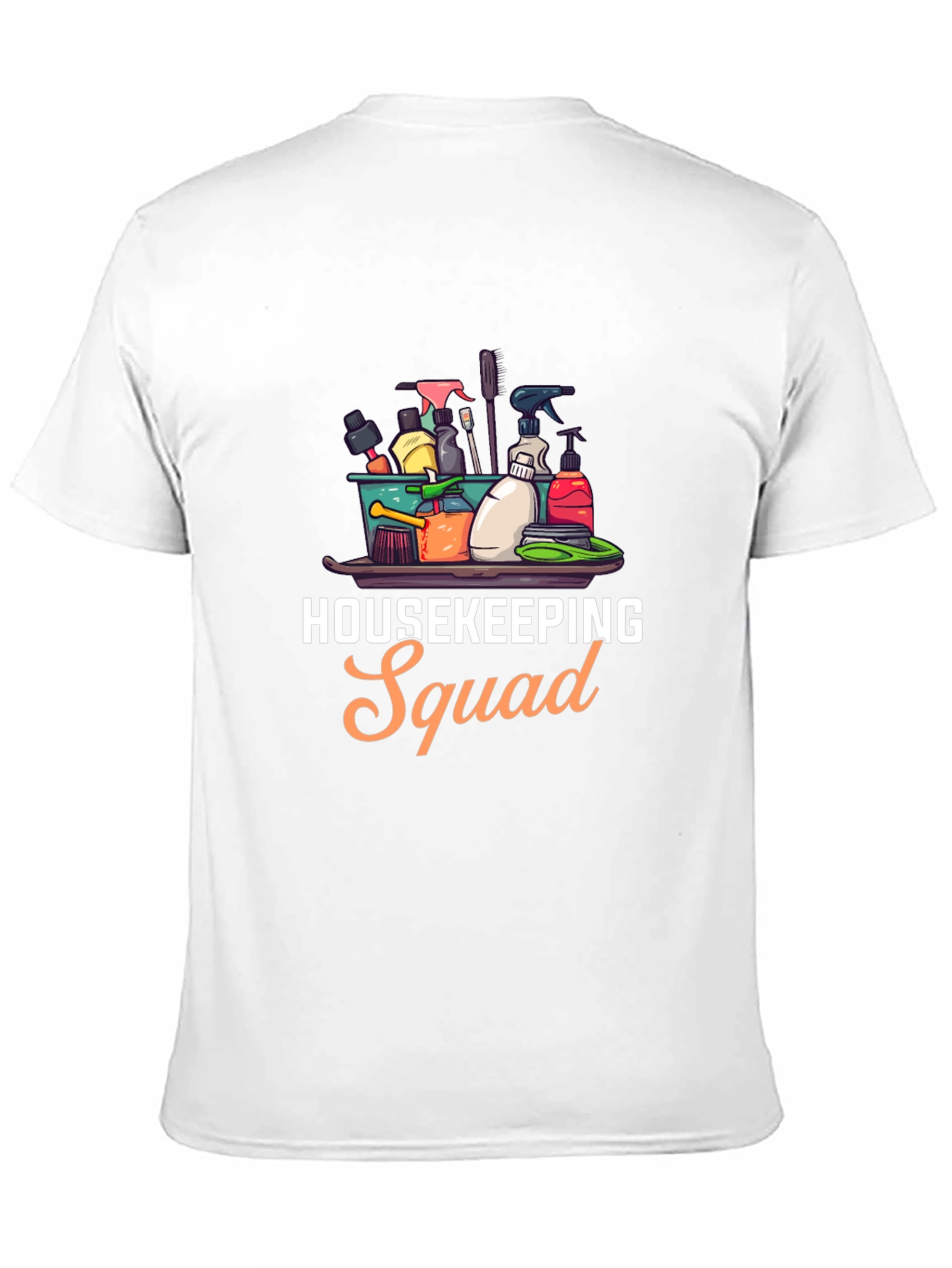 Black Housekeeping Squad Graphic Black T-Shirt view 11