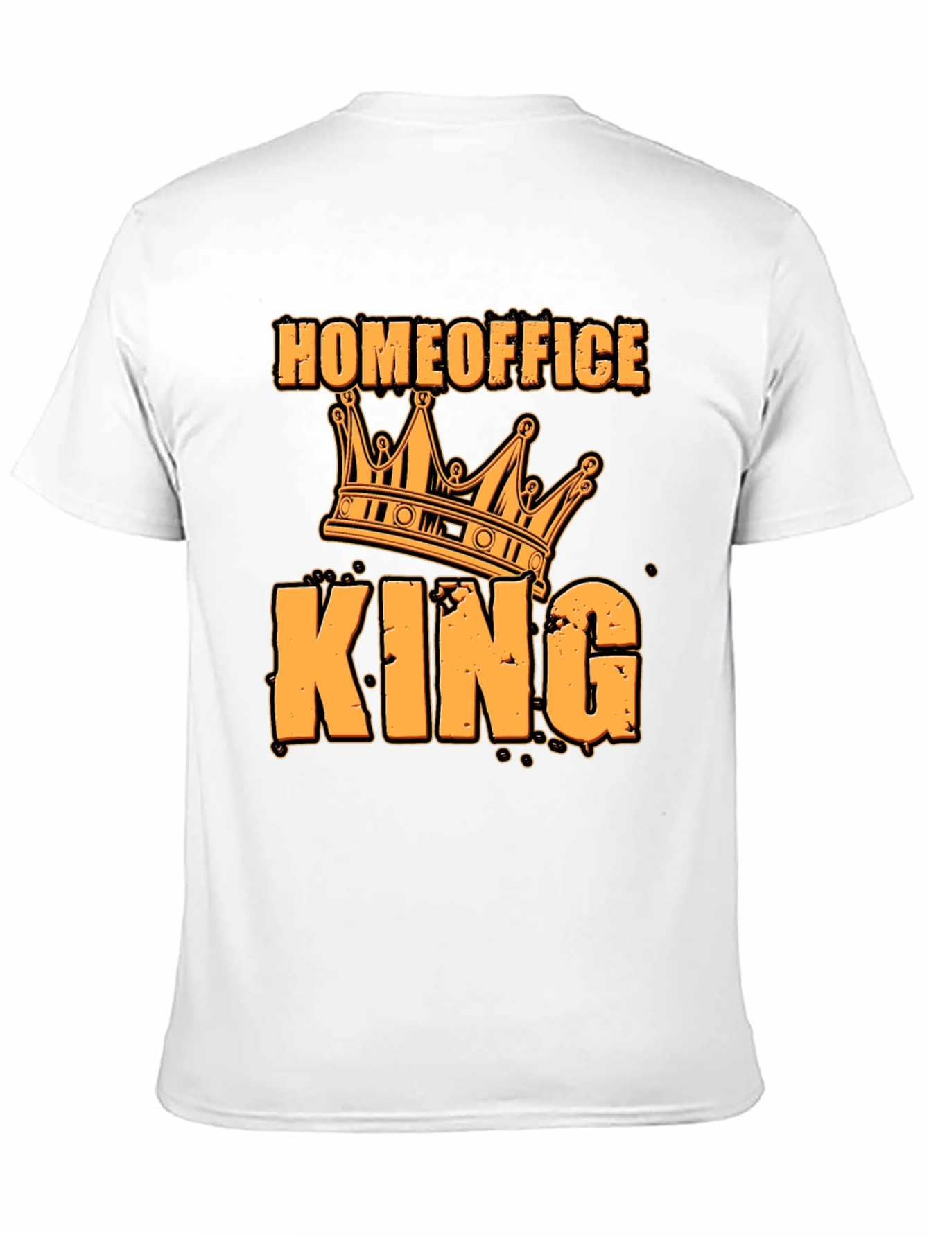 Black Home Office King T-Shirt - Funny Work From Home Tee view 11