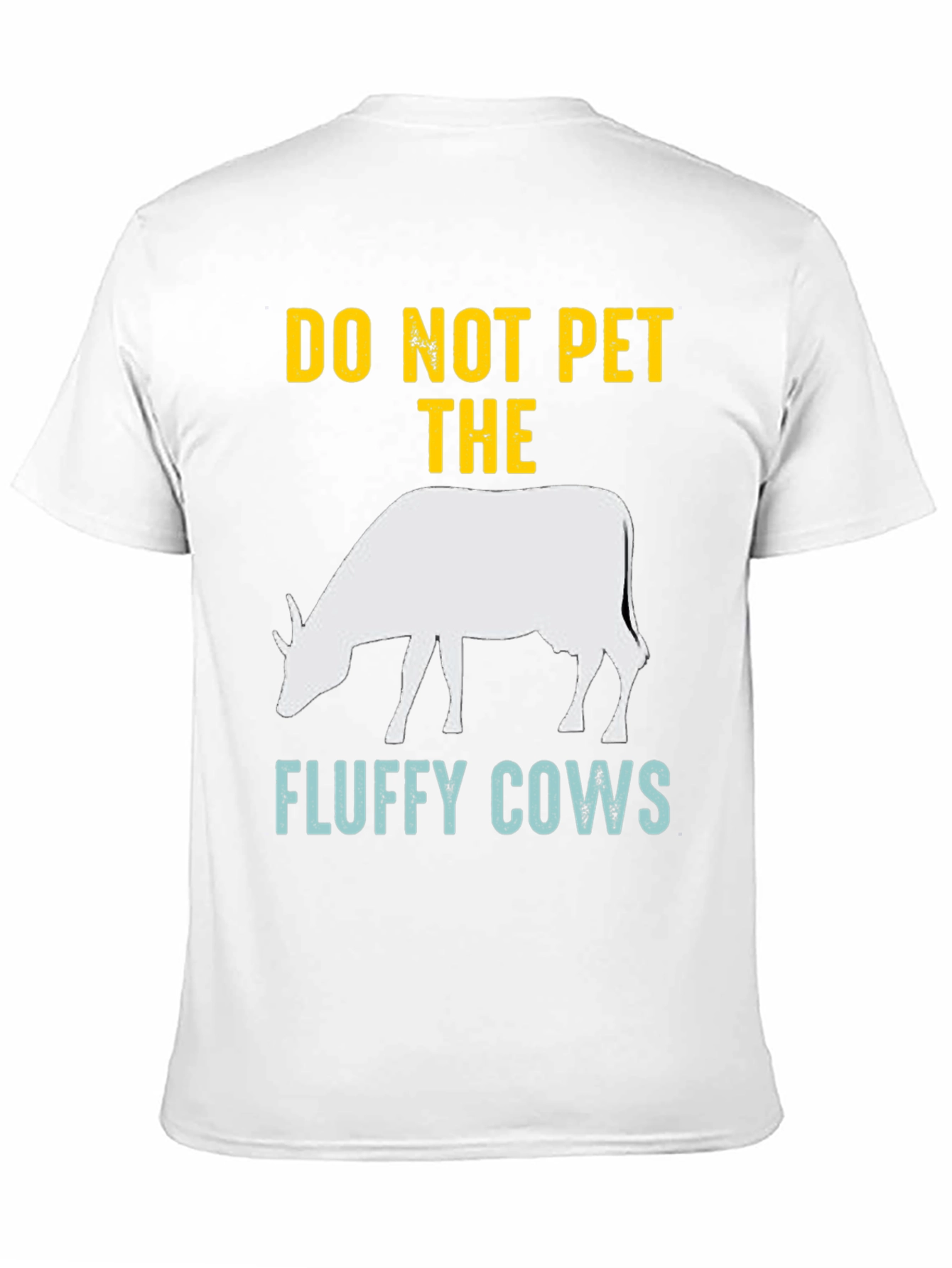 Black Do Not Pet The Fluffy Cows Graphic Tee view 11