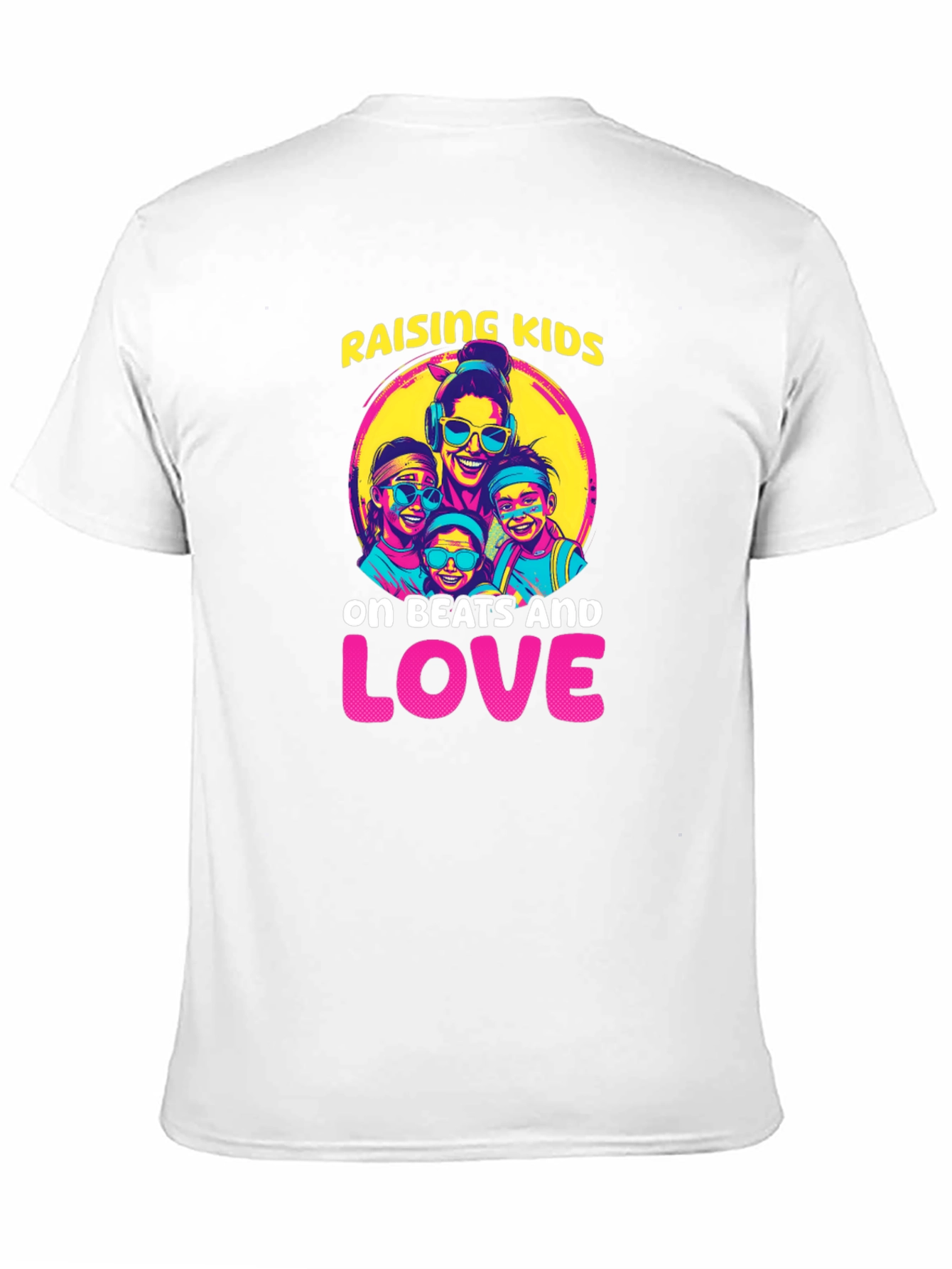 Black Raising Kids on Beats and Love T-Shirt view 11