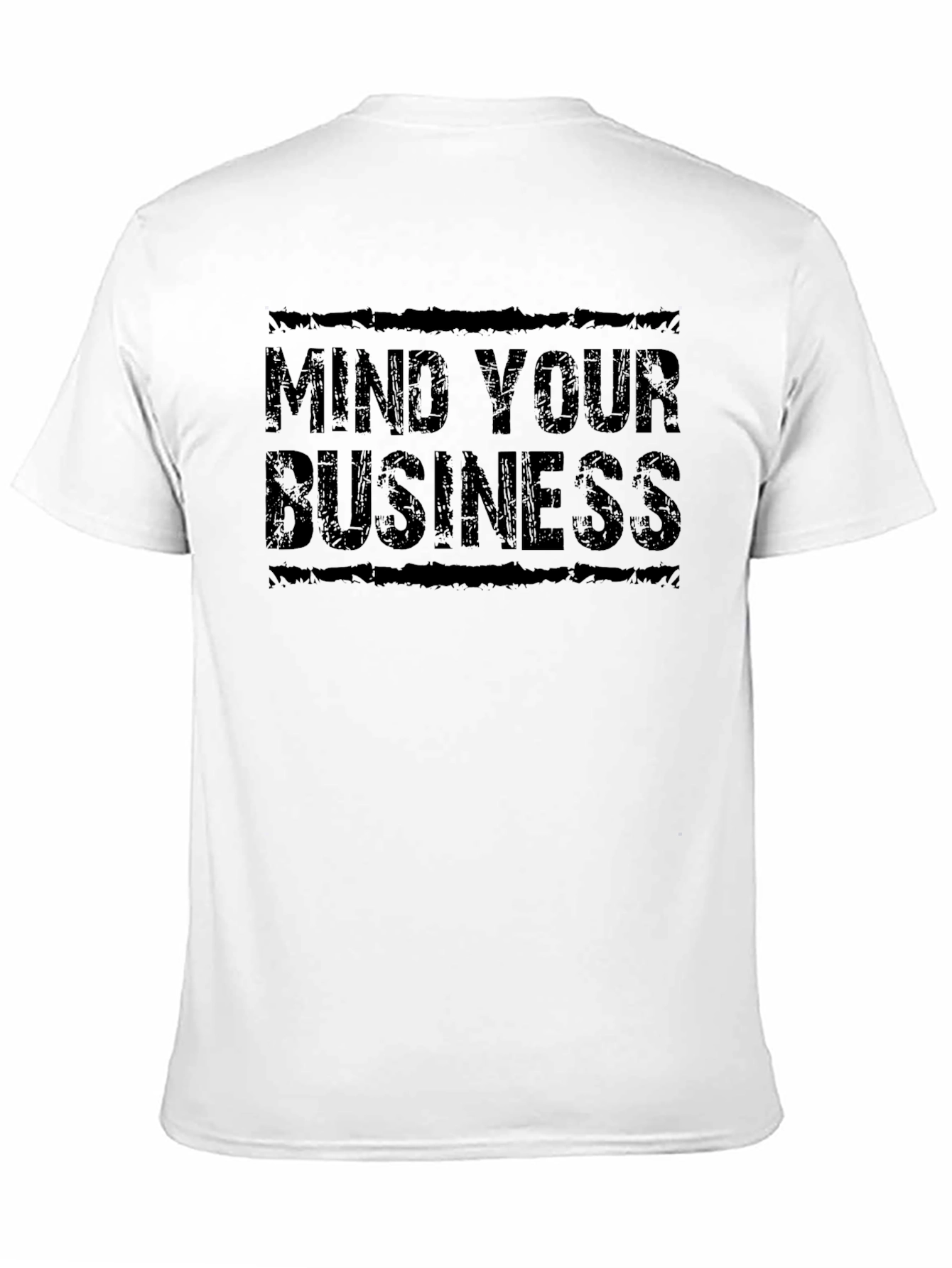 Black Mind Your Business Black Graphic T-Shirt view 11
