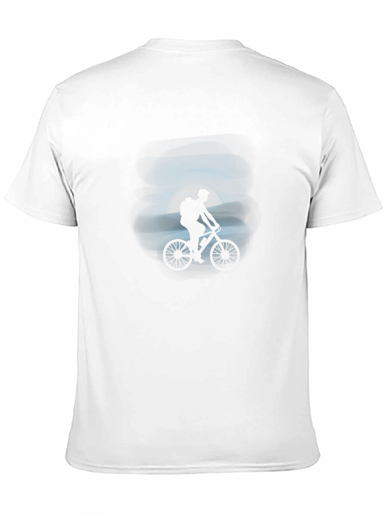 Black Mountain Biker Silhouette Graphic Tee view 11