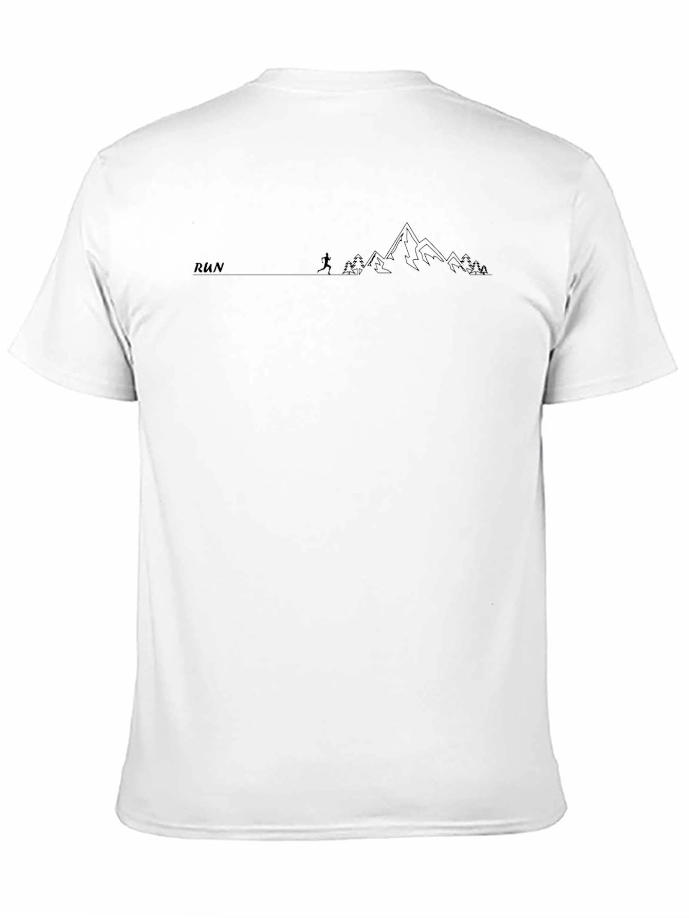 Men's Black RUN Graphic Tee - 11