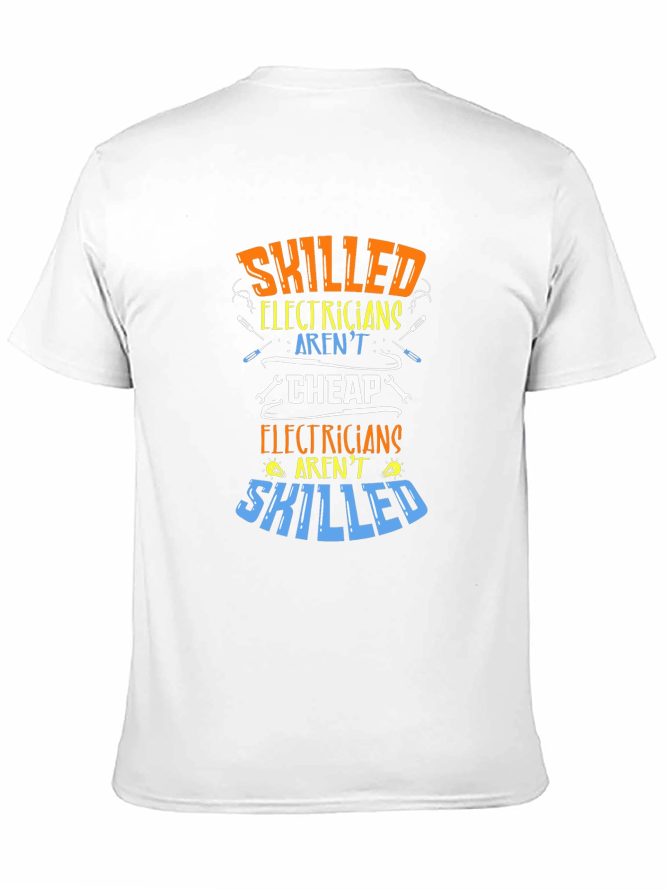 Black Skilled Electricians Graphic Tee - Aren't Cheap! view 11
