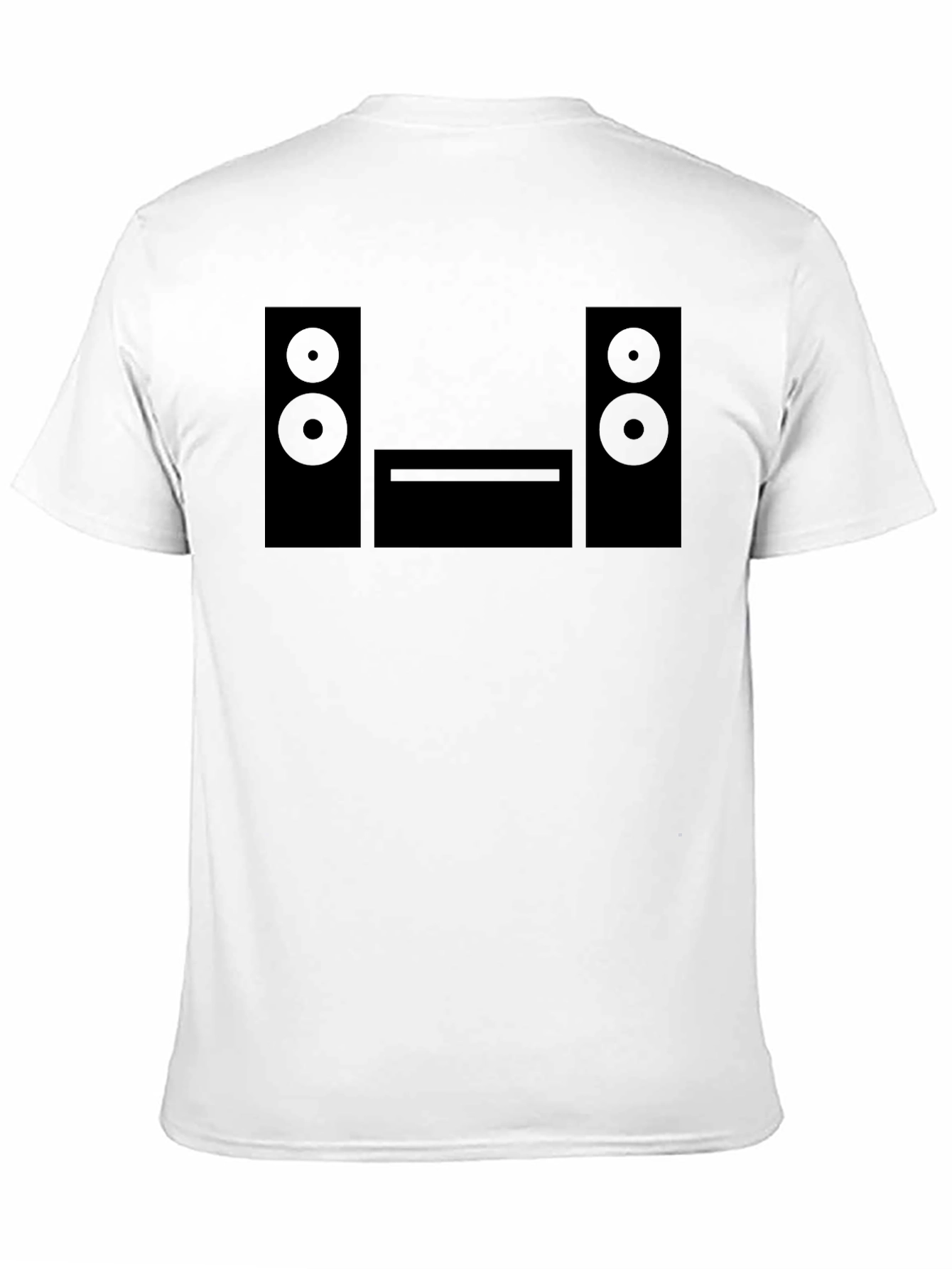 Black Retro Stereo T-Shirt - Vintage Audio Graphic Tee view 11