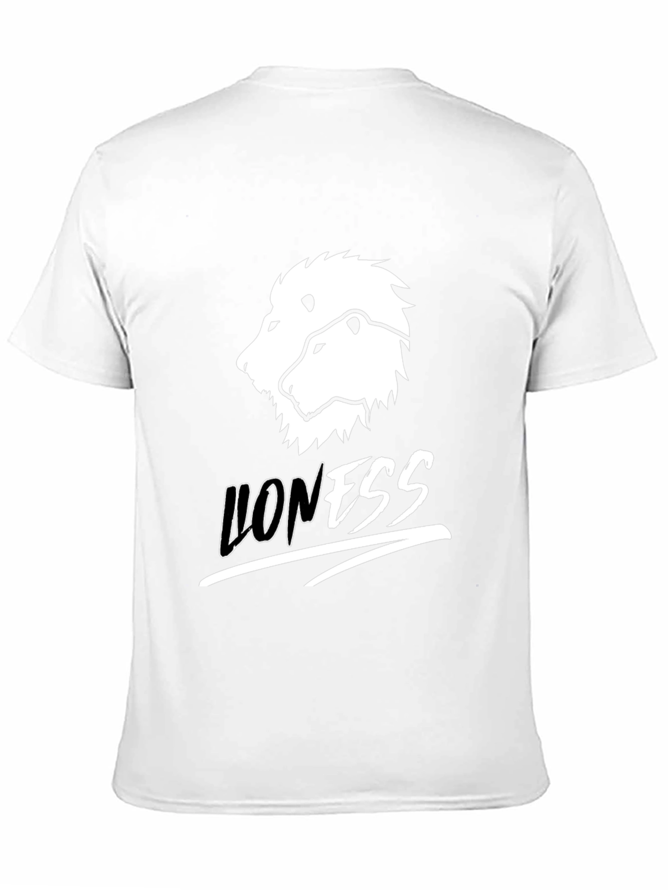 Black Lioness Graphic Print Black T-Shirt view 11