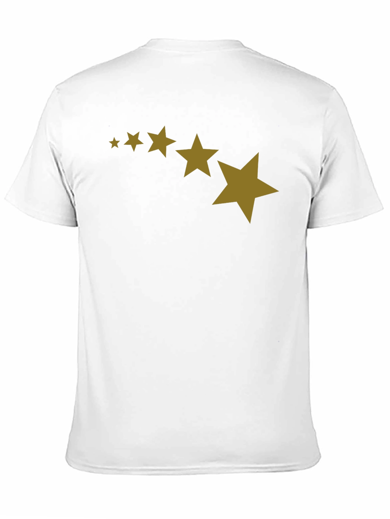 Black Stars Patterned Black T-Shirt view 11