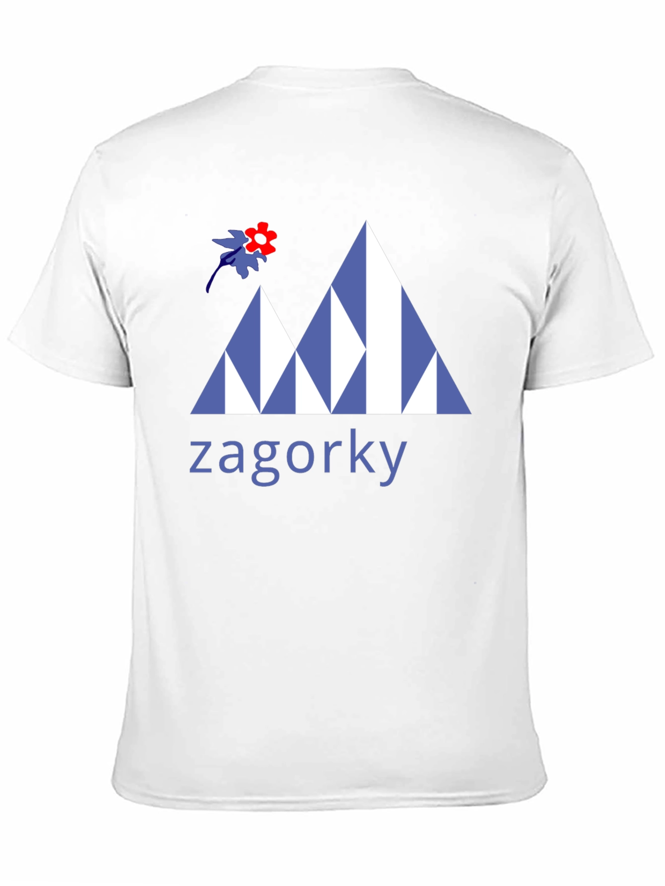 Black Zagorky Mountain Design Black T-Shirt view 11