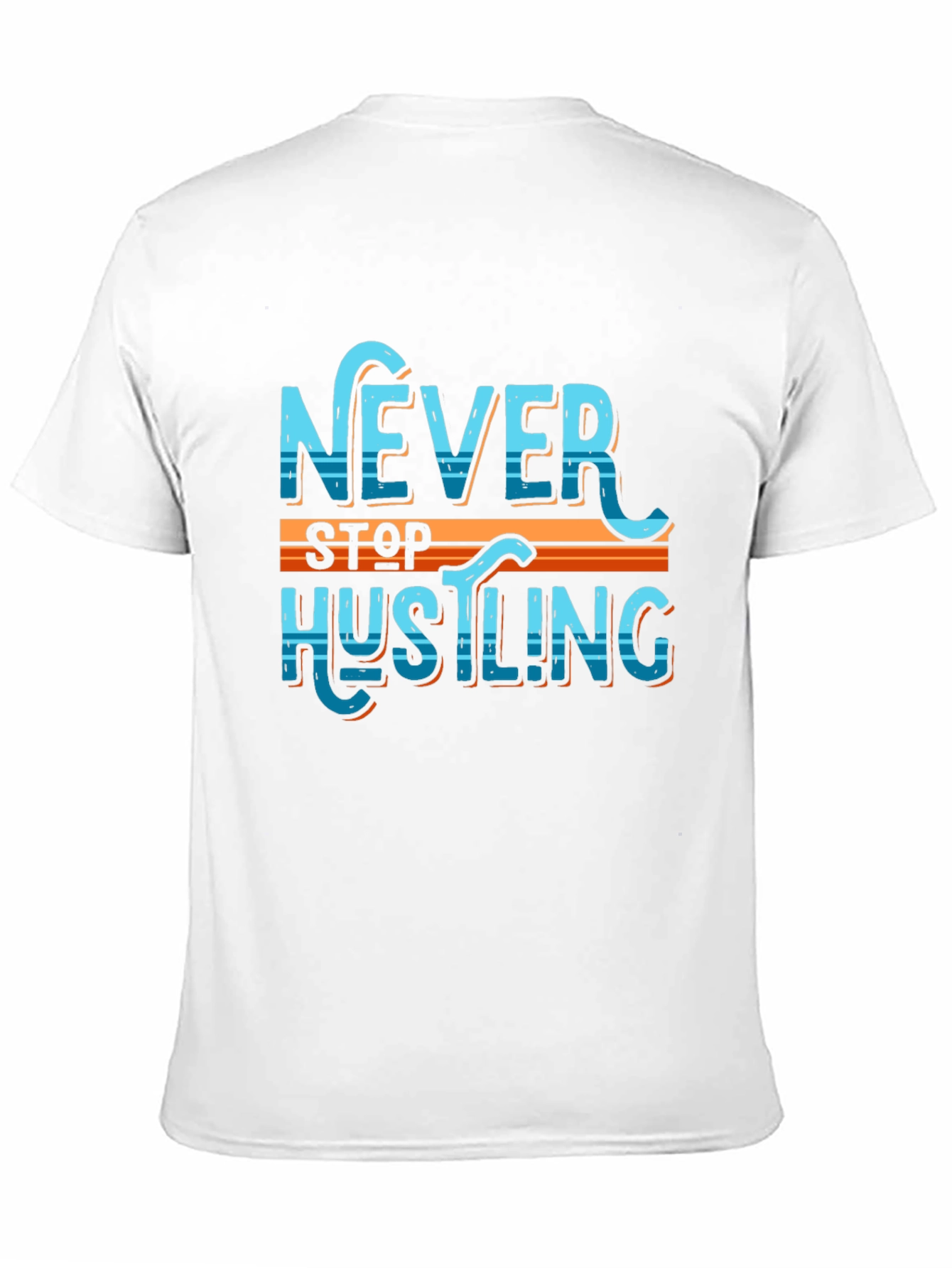 Black Never Stop Hustling Graphic Tee view 11
