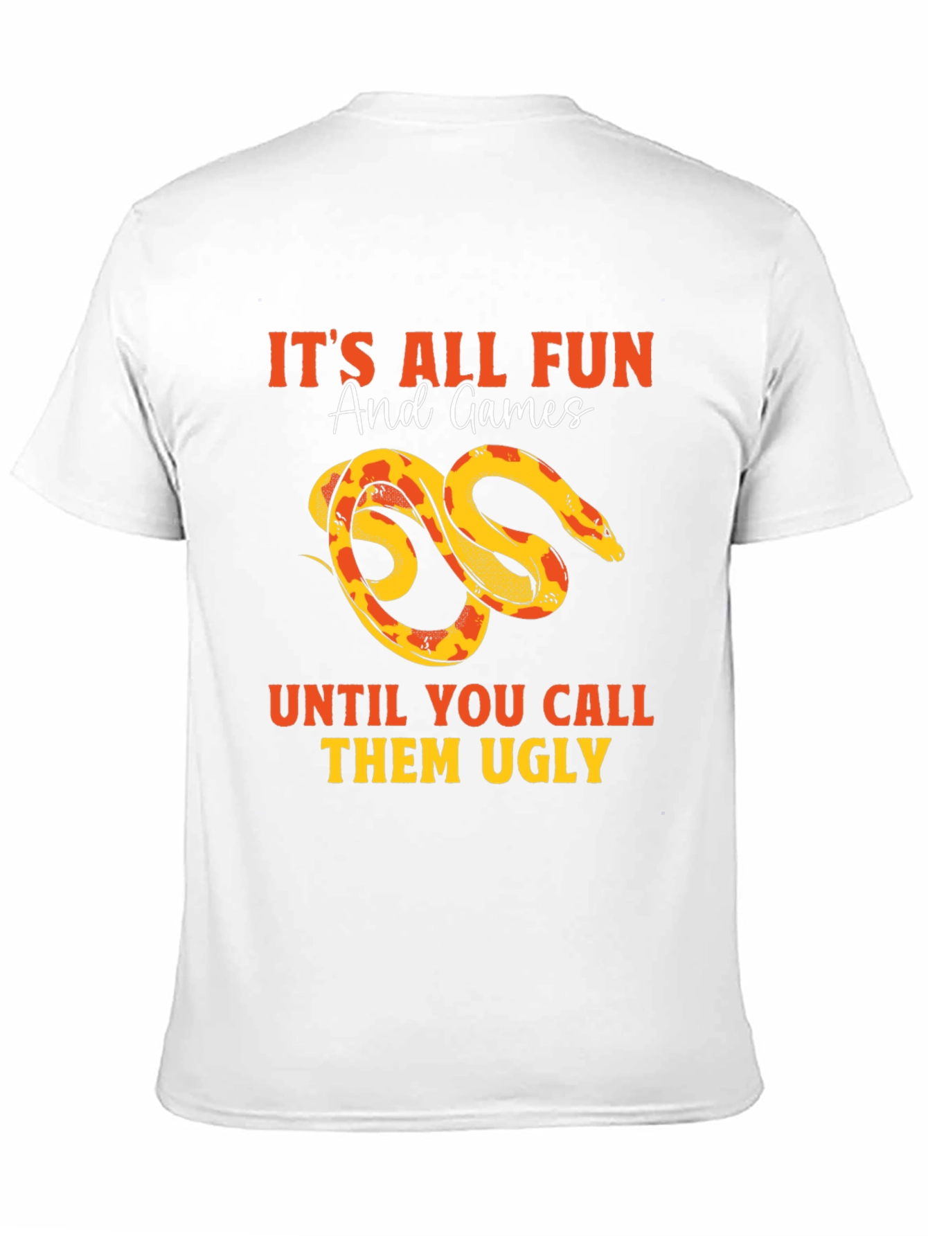 Black Funny Snake Lover T-Shirt - It's All Fun & Games view 11