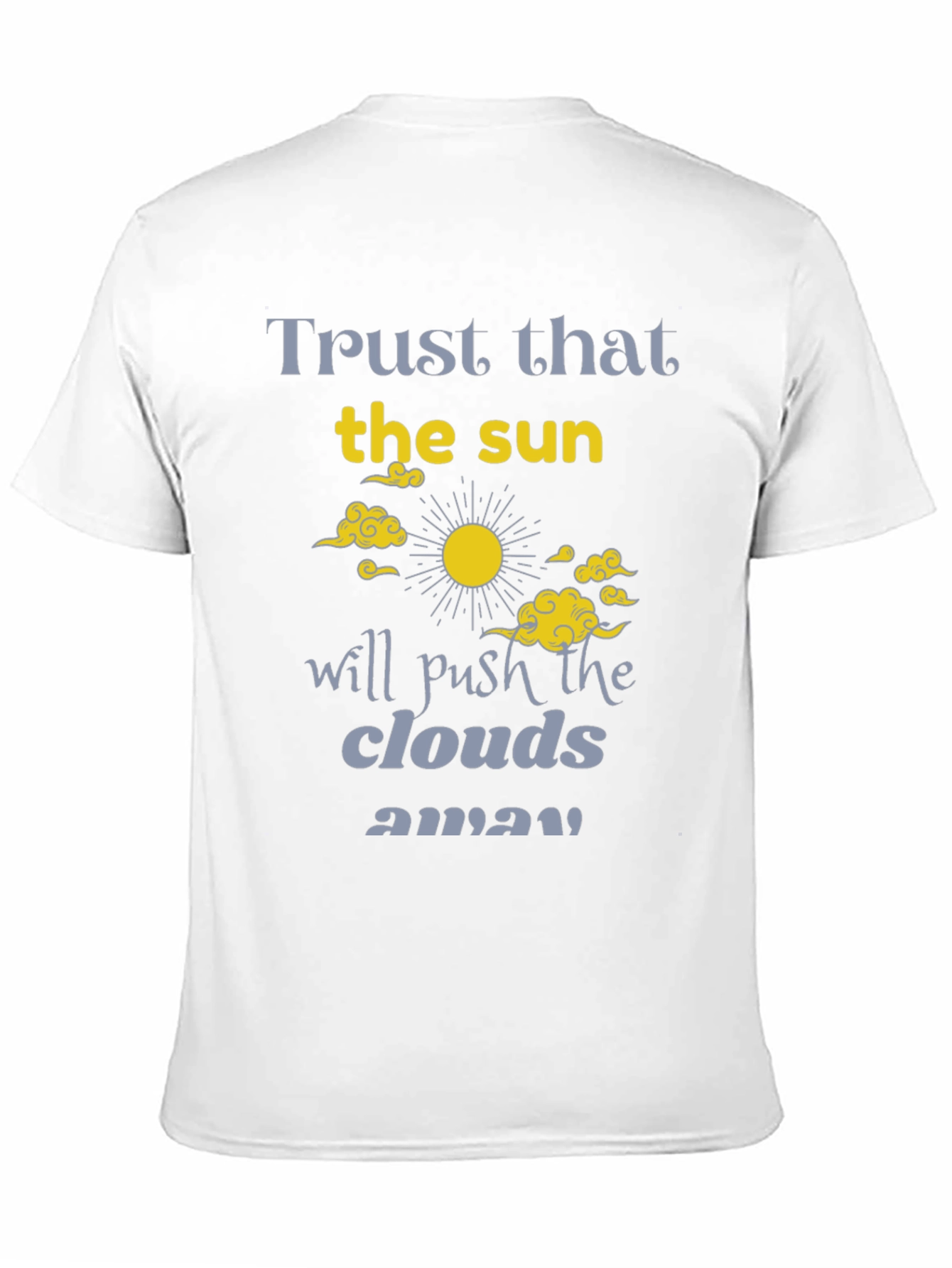 Black Trust the Sun Graphic Tee - Inspirational Black T-Shirt view 11