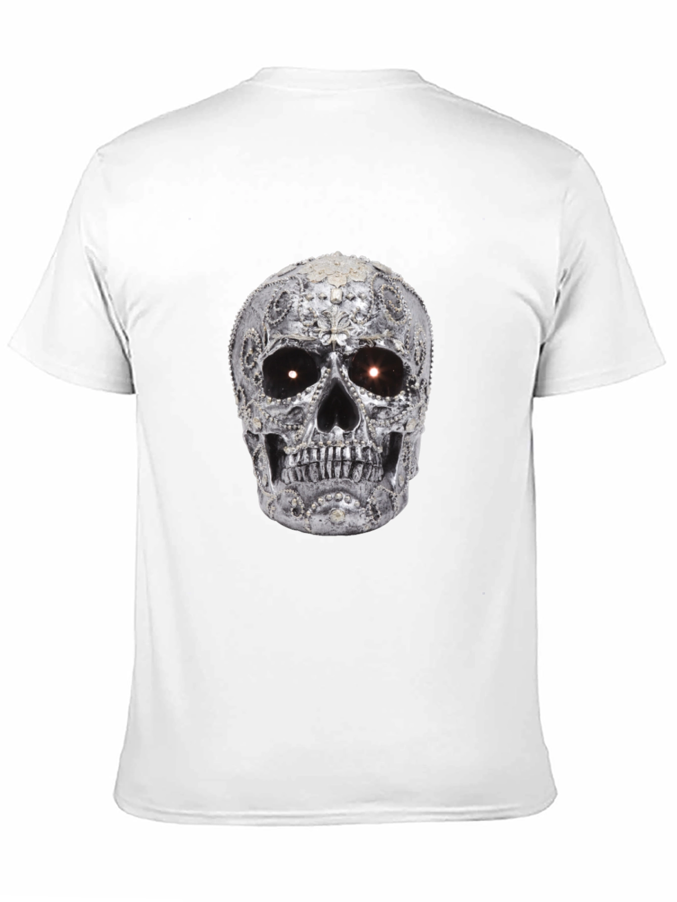 Black Skull T-Shirt - Black Graphic Tee view 11